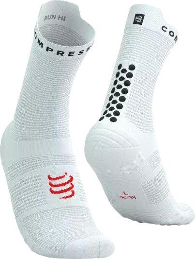 Compressport Pro Racing Socks v4.0 Run High – Weiß, Schwarz, Rot