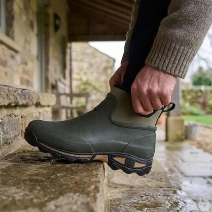 Bottillons Clean Land caoutchouc et double néoprène Kaki 40 à 47