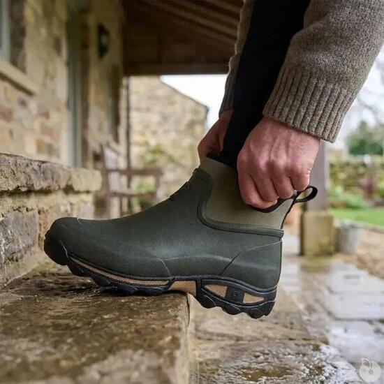 Bottillons Clean Land caoutchouc et double néoprène Kaki 40 à 47