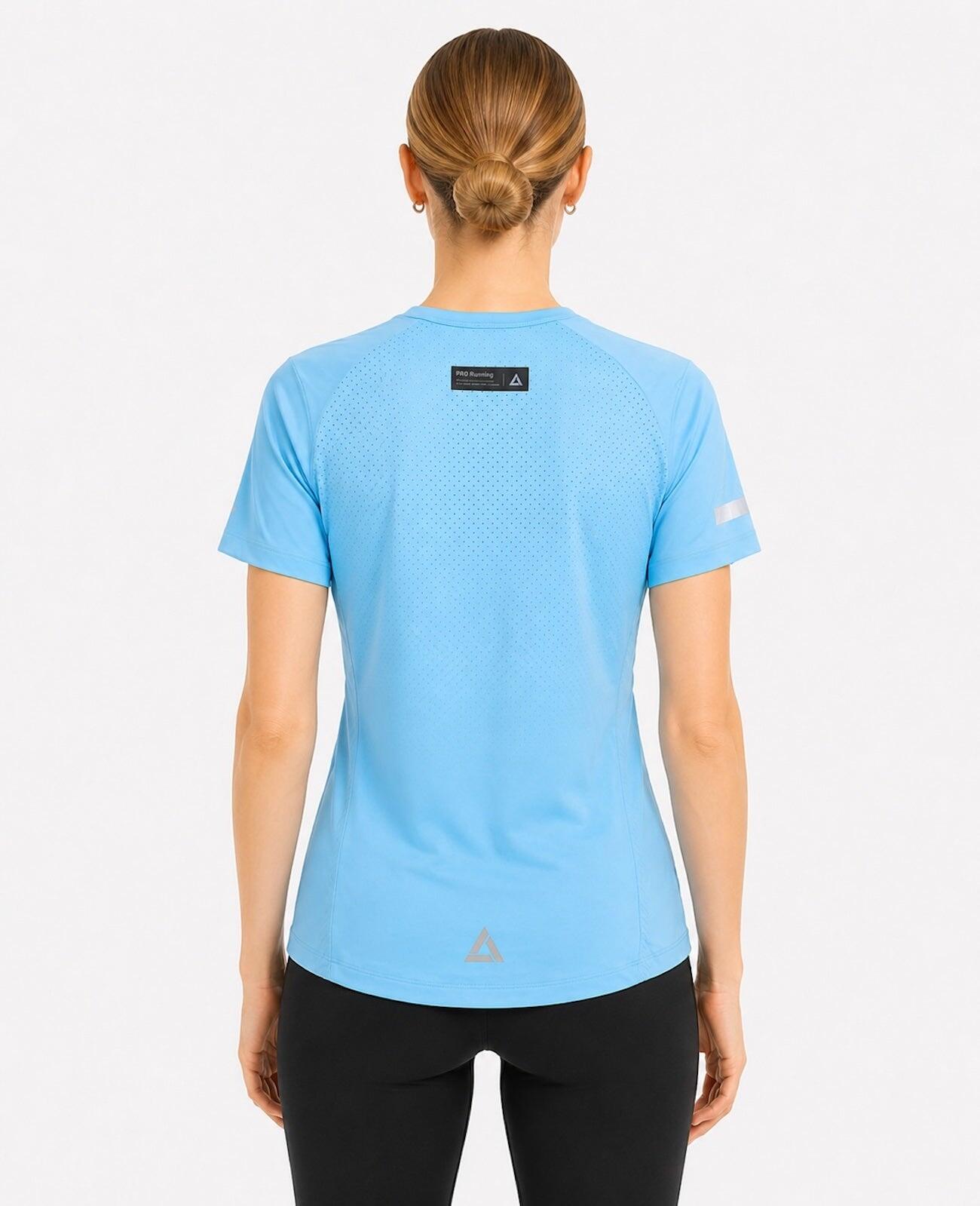 Damen Funktions Laufshirt Kurzarm Pro Line Celeste 2/4