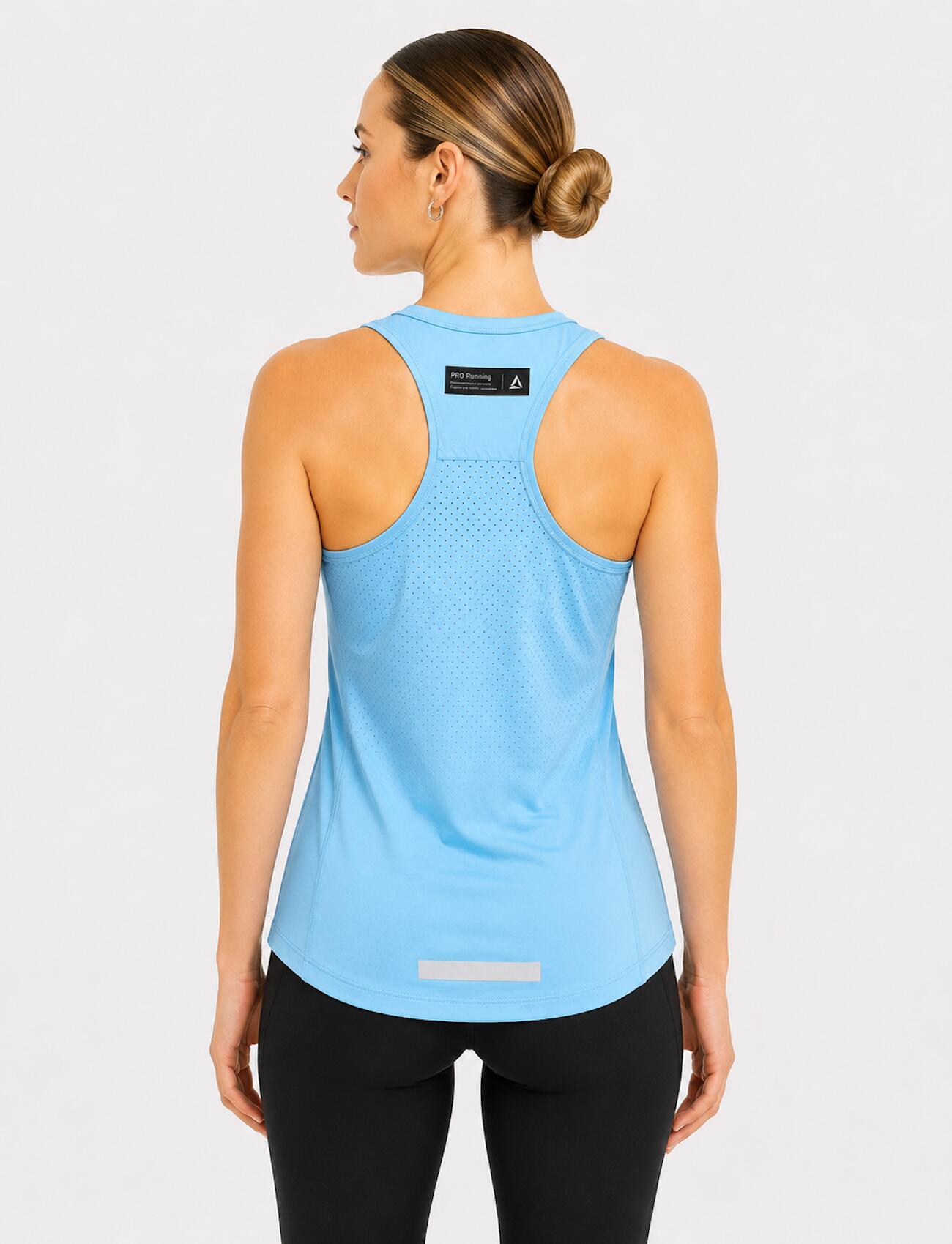 Damen Funktions Laufshirt Ärmellos Kurzarm Pro Line Celeste 2/4