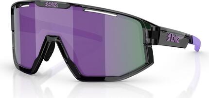 Gafas de sol unisex Bliz Fusion Small Crystal Negro/Morado