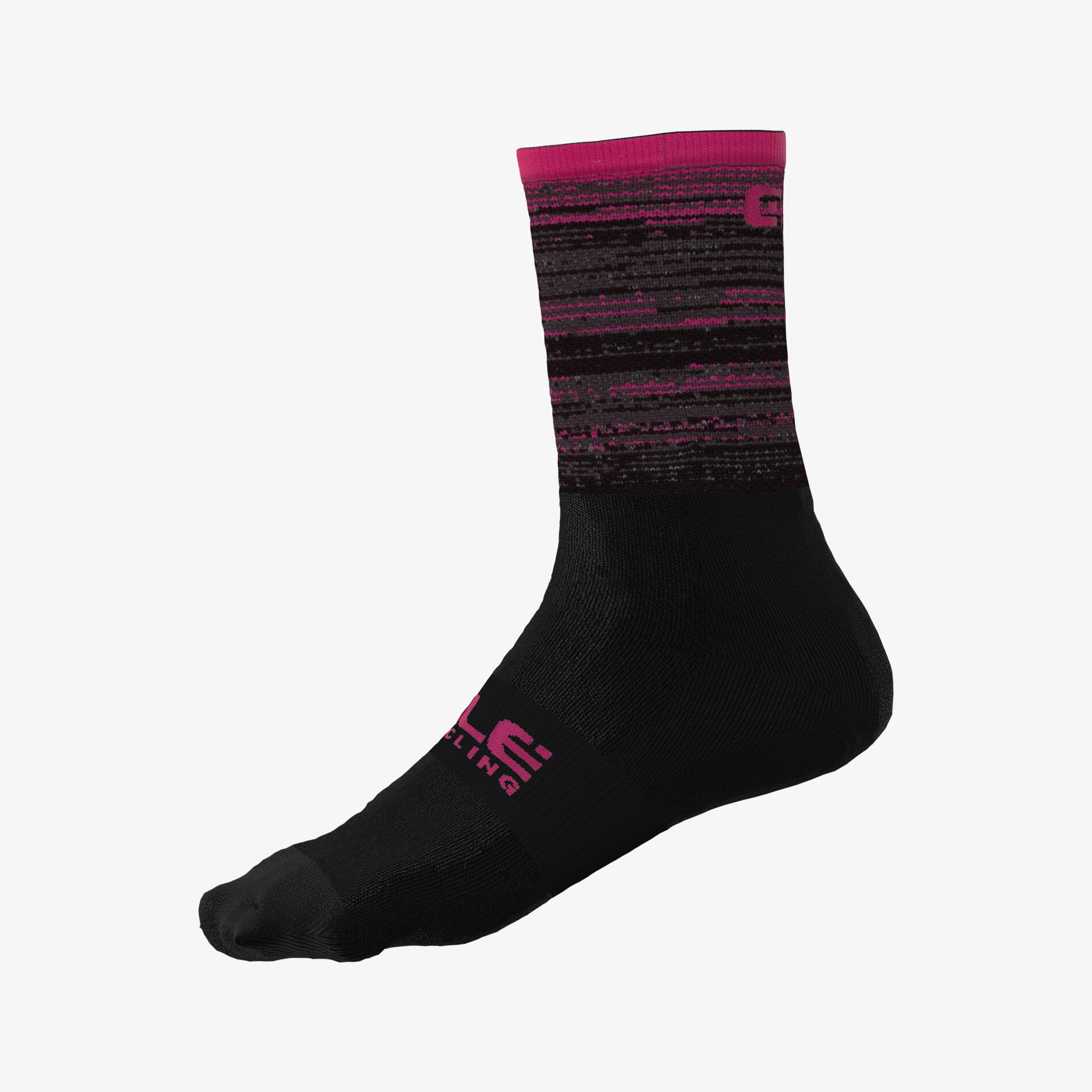 Chaussettes Unisexe Alé Q-Skin Scanner Noir/Rose 2/5