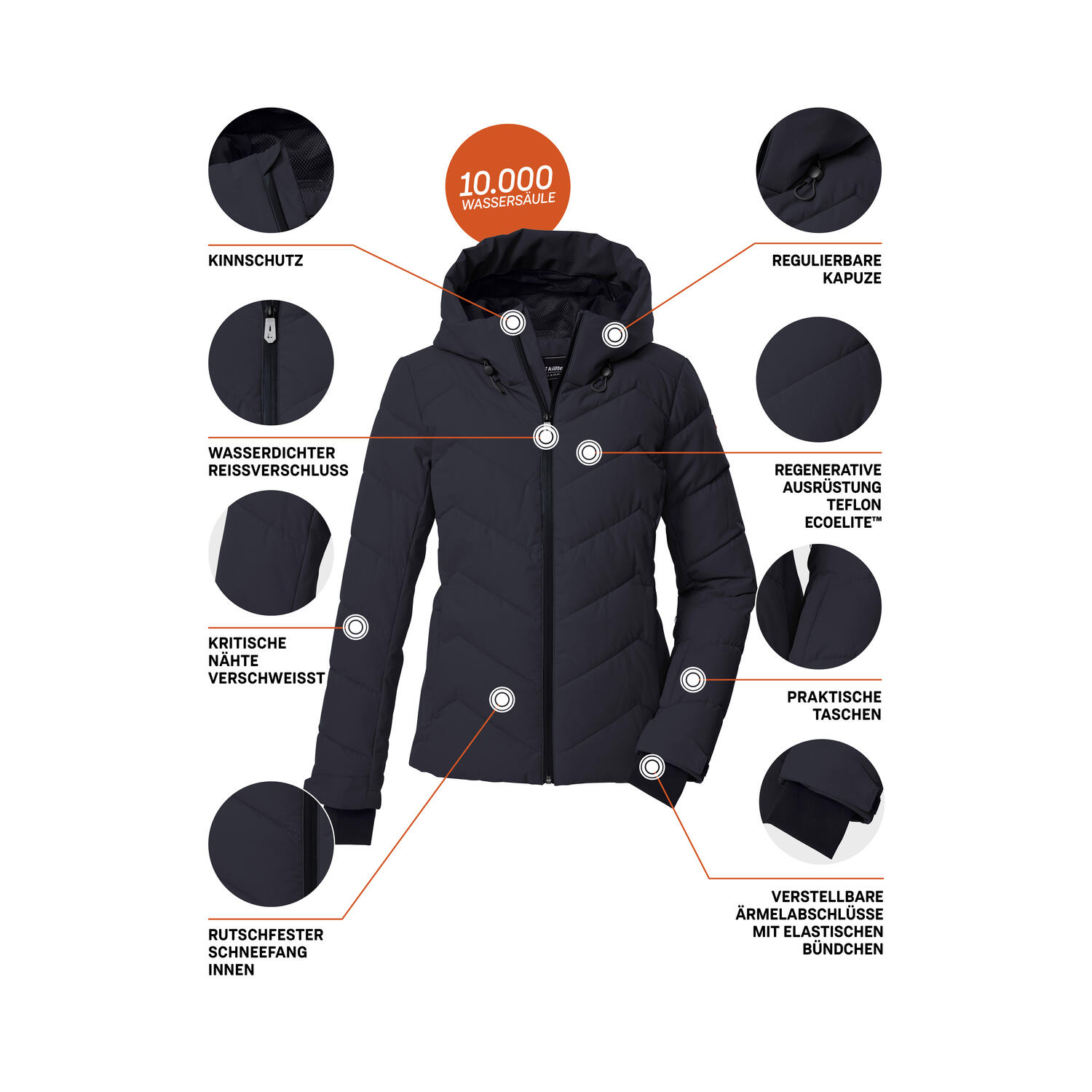 Damen Ski-Steppjacke KSW 31 WMN SKI QLTD JCKT 5/6