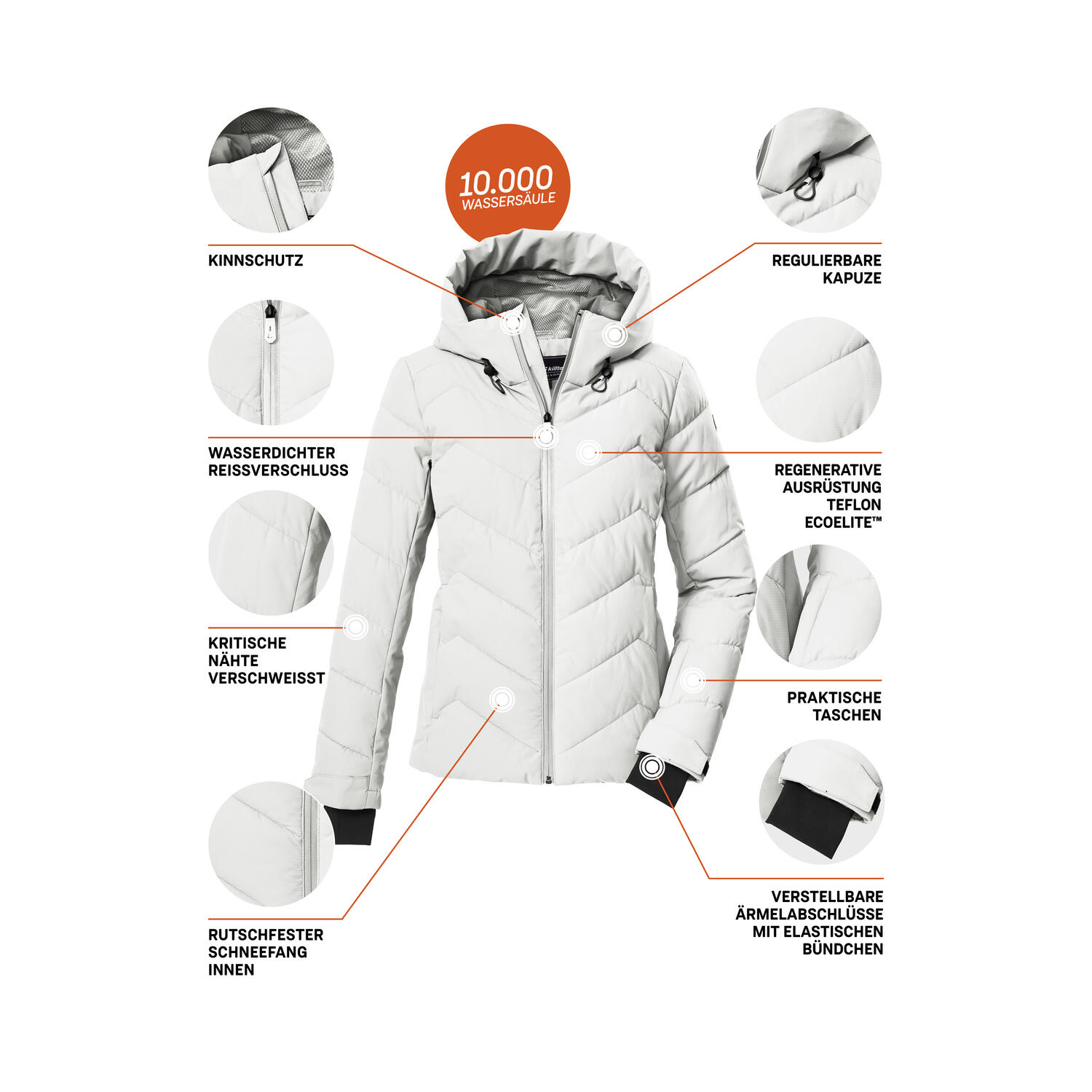 Damen Ski-Steppjacke KSW 31 WMN SKI QLTD JCKT 5/6