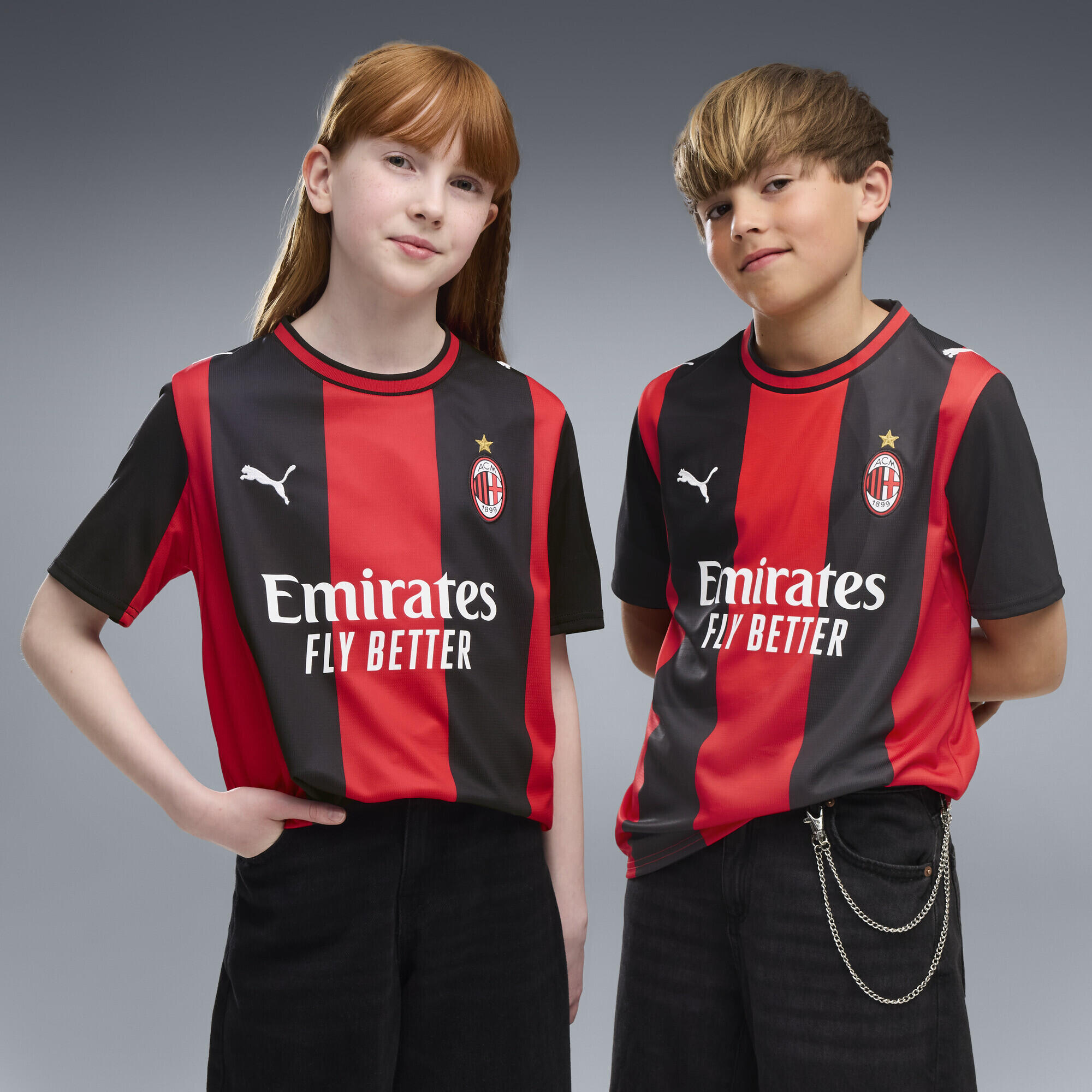 Maillot Home 26/27 AC Milan Enfant et Adolescent PUMA 2/7