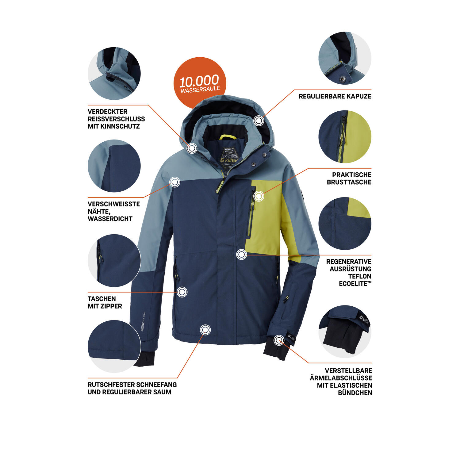Kinder Skijacke KSW 200 BYS SKI JCKT 5/6