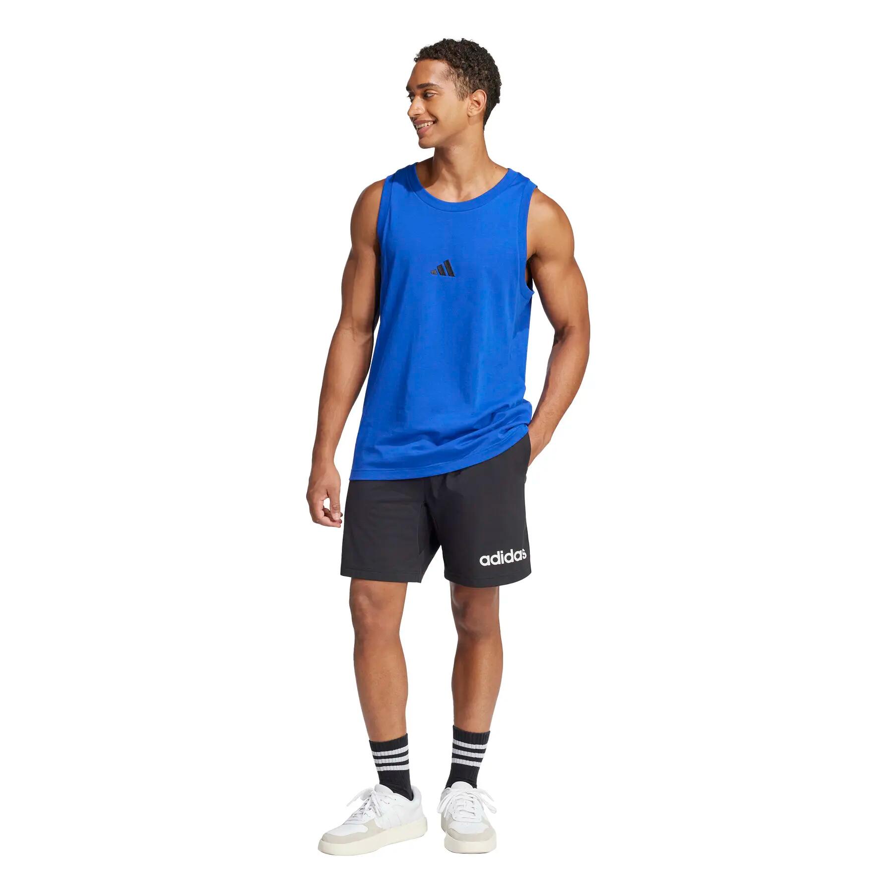 Effen jersey tanktop adidas Essentials Small Logo 2/7