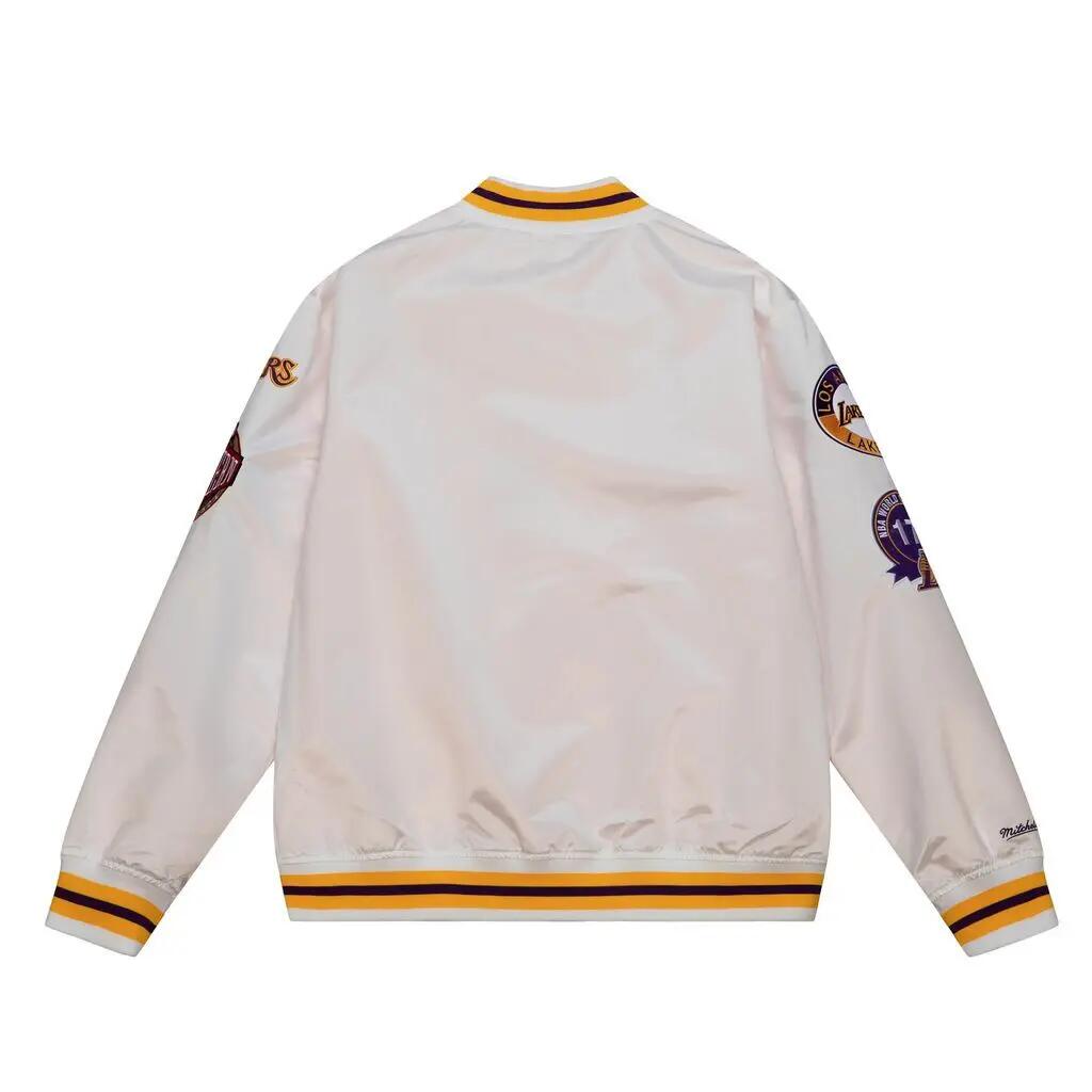 Chaqueta ligera de satén Los Angeles Lakers M&N City Collection 2/5