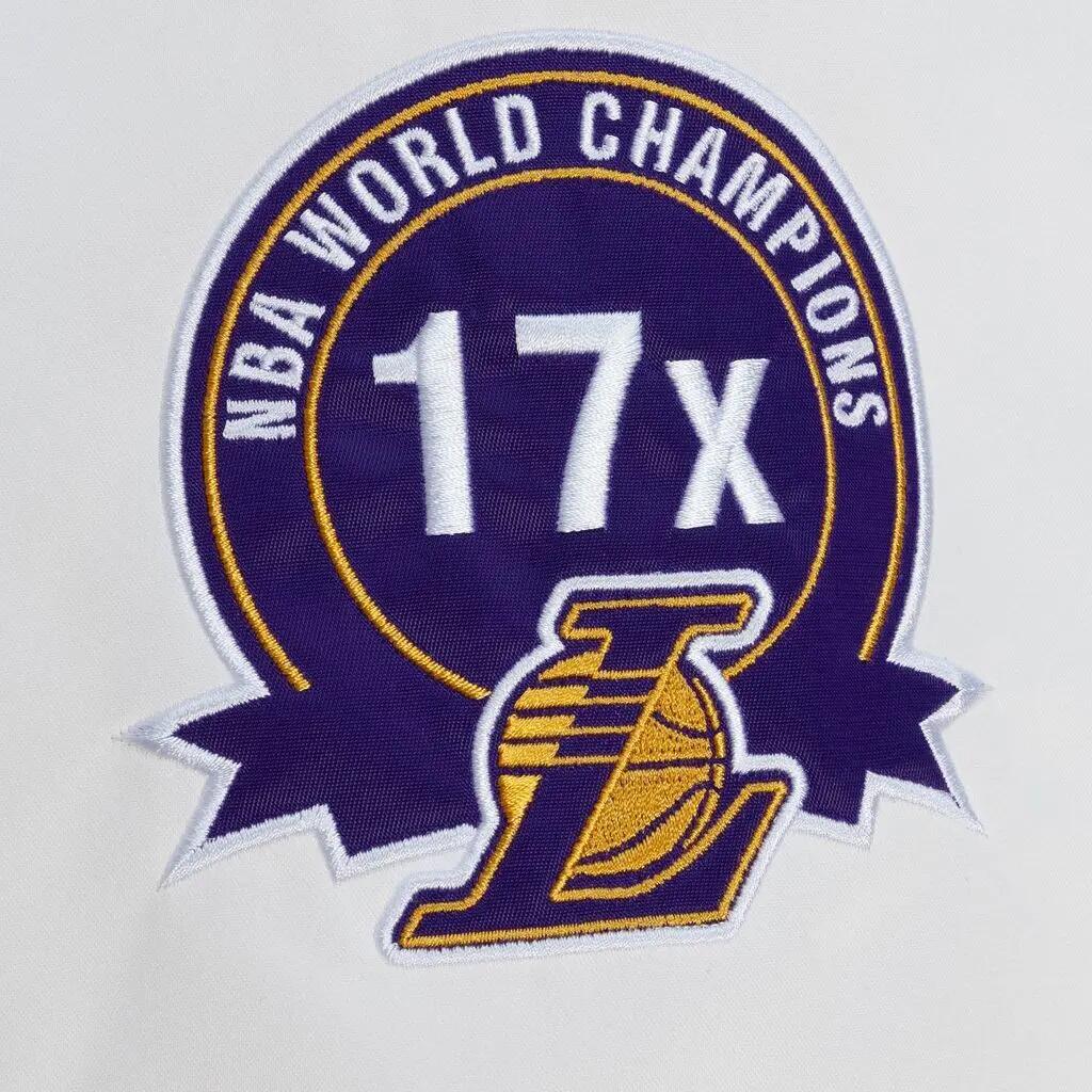 Chaqueta ligera de satén Los Angeles Lakers M&N City Collection 5/5