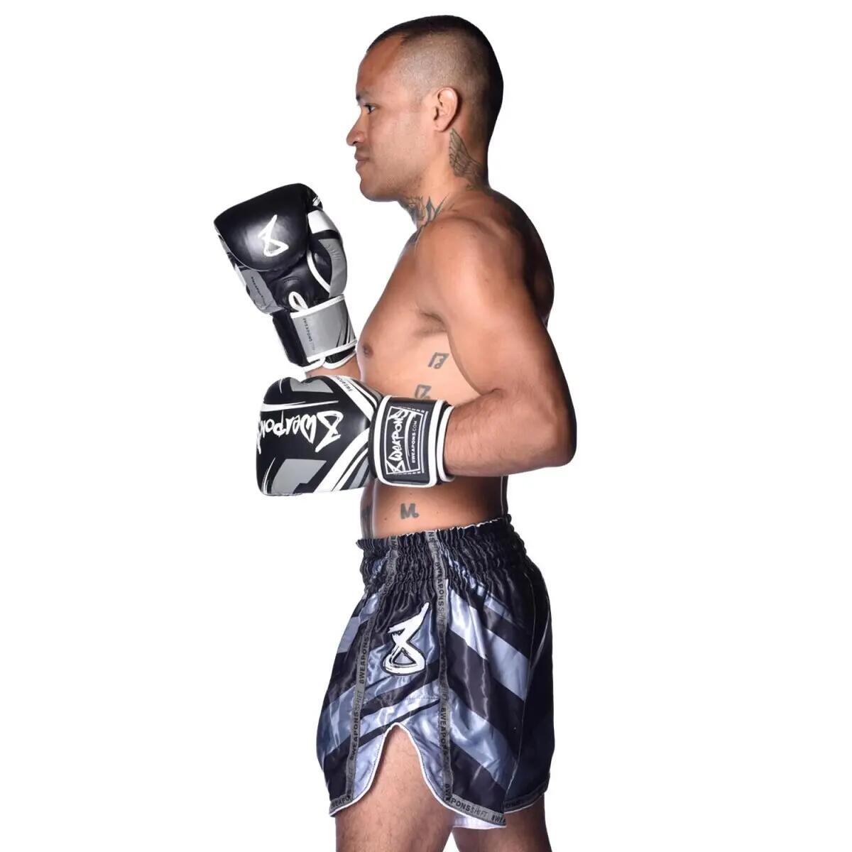 8 WEAPONS Muay Thai Shorts, Shift, black-matt L 5/5