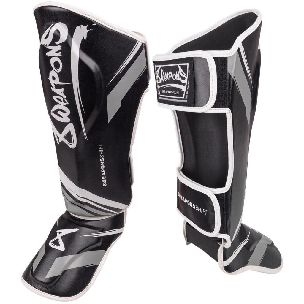 8 WEAPONS Shin Guards, Shift, black-white, L