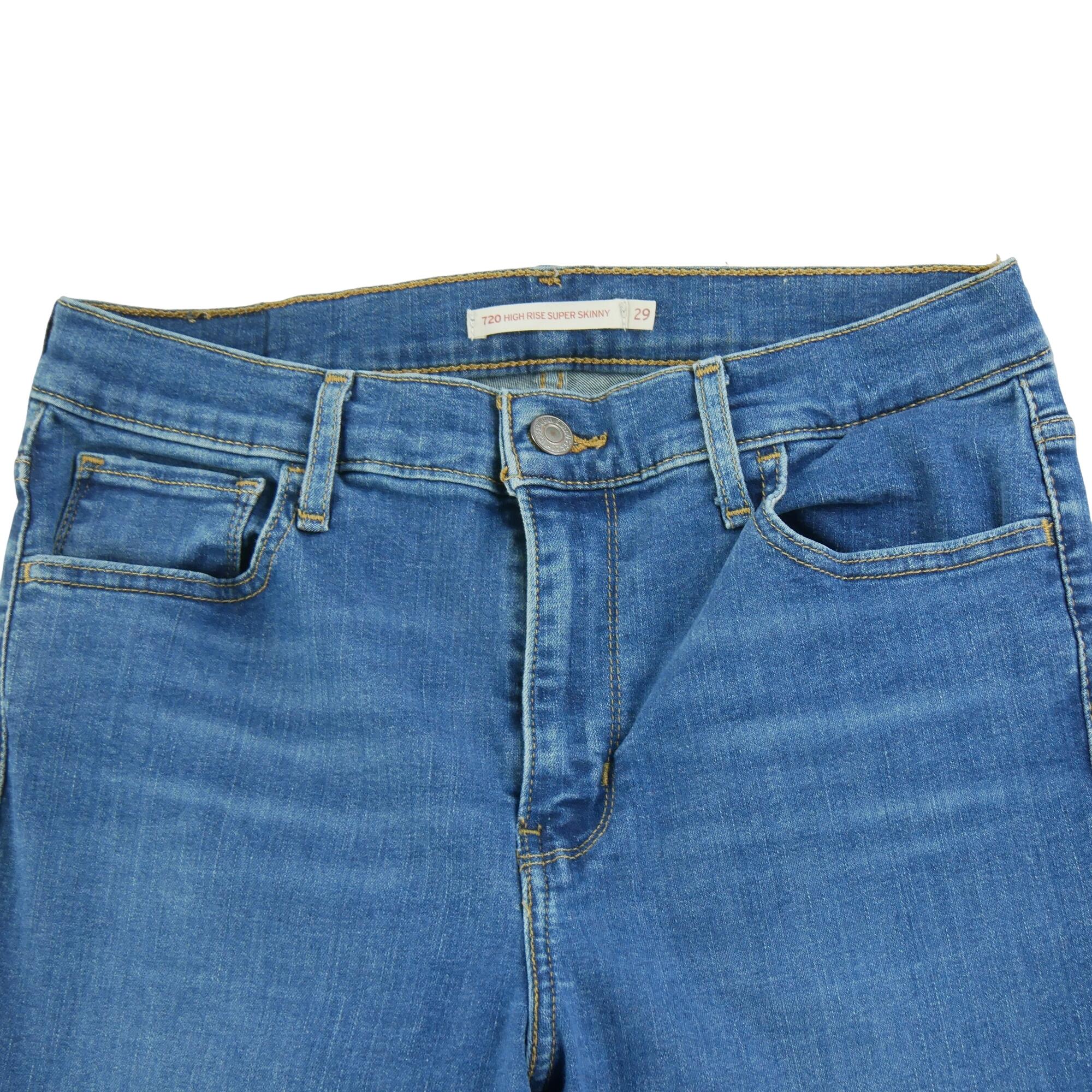 Seconde vie - Jean Femme Levis 720 Bleu - Excellent 3/7