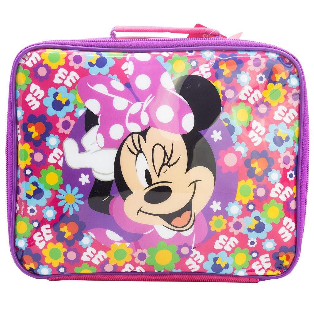 DISNEY Minnie insulated lunch bag - purple, polyester, zip handle
