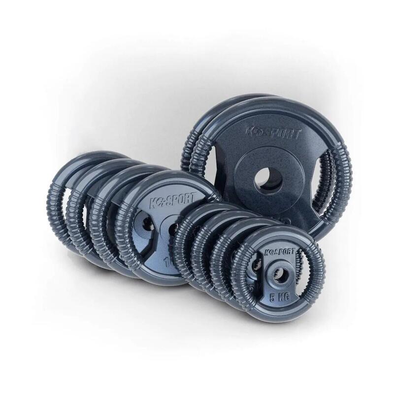 Conjunto de Discos de Musculação 100 kg 31 mm