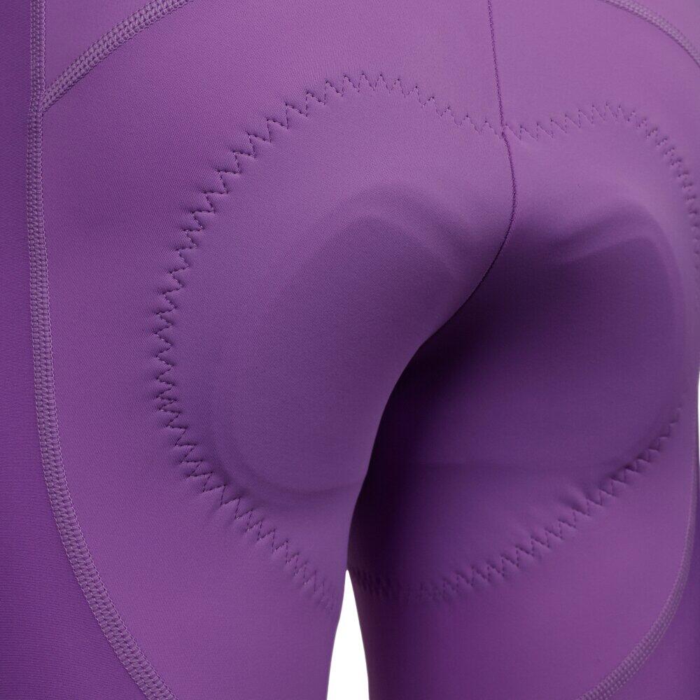 Women 's cycling bib shorts BX-W Neon Riders Purple Purple 4/7