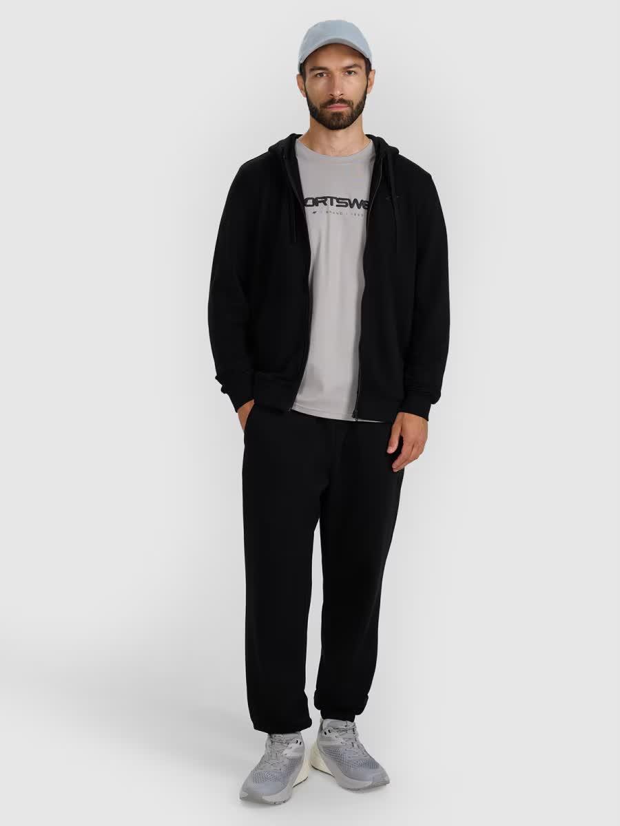 Bluza męska z kapturem rozpinana 4F 4FWMM00TSWSM1768 2/7
