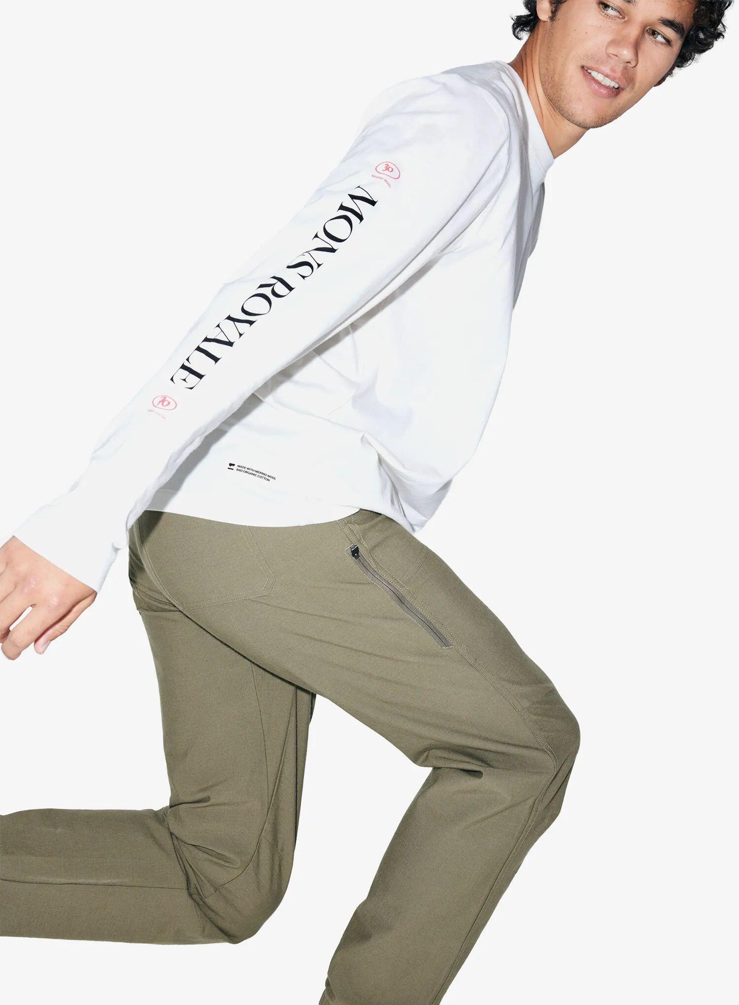 Longsleeve Mons Royale Yonder Merino Organic Cotton Long Sleeve 4/5
