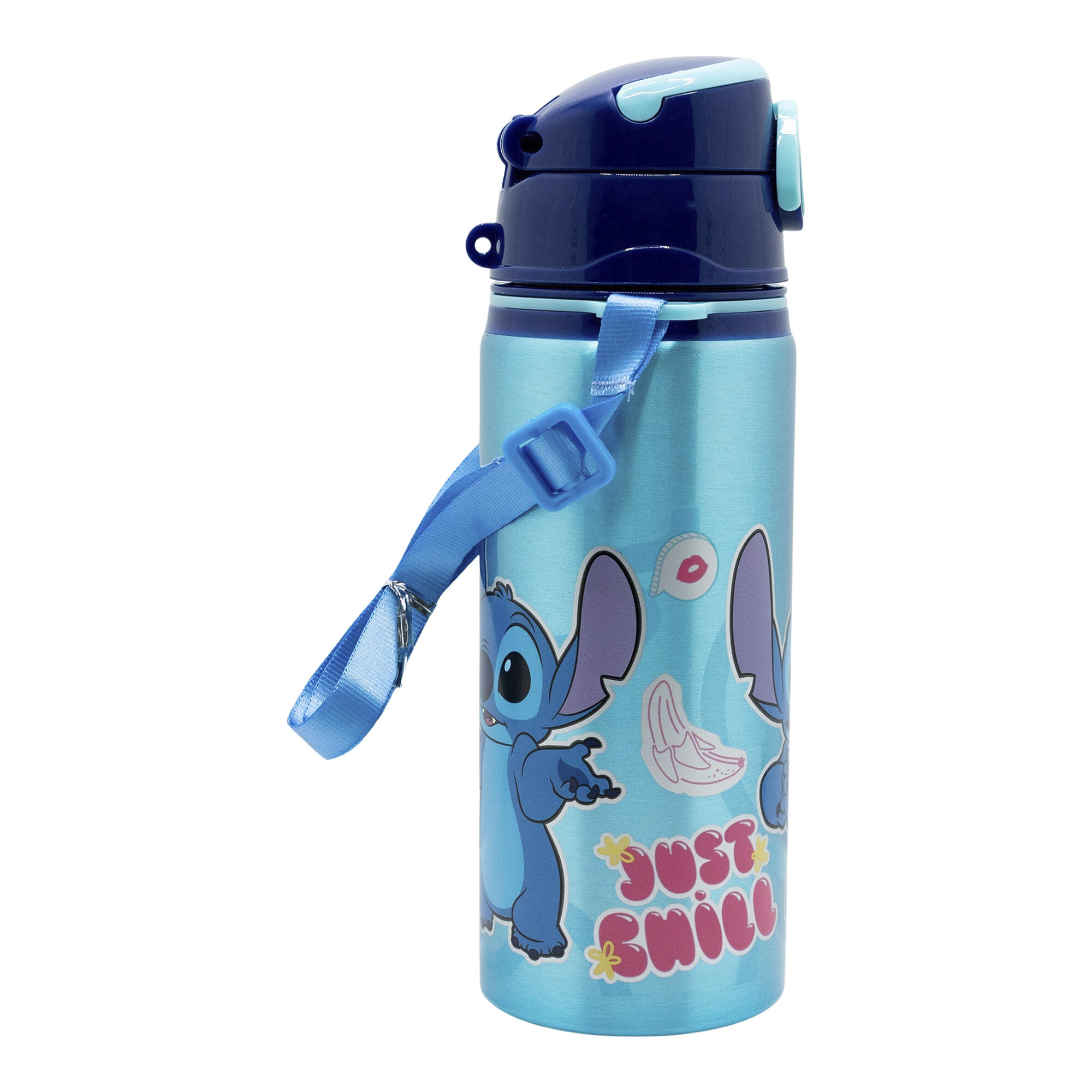 DISNEY Stitch Aluminium Kids Water Bottle 730 ml with Straw and Strap 4/4