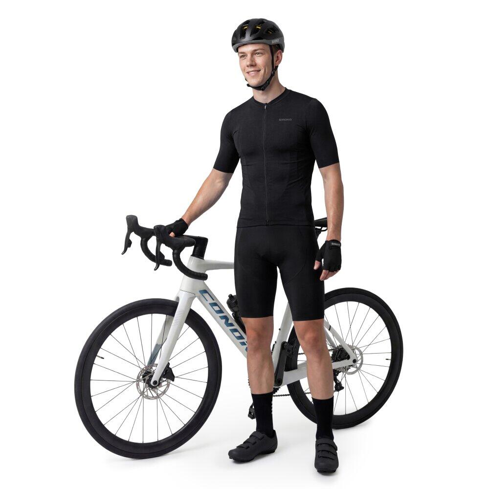 Herren kurze fahrradträgerhose BX Neon Riders Black Schwarz 3/7