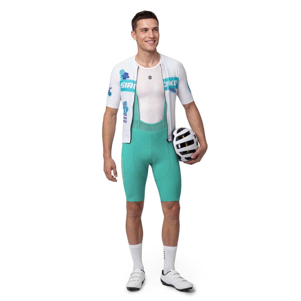 Culote corto ciclismo hombre BX Neon Riders Green Verde 3/7