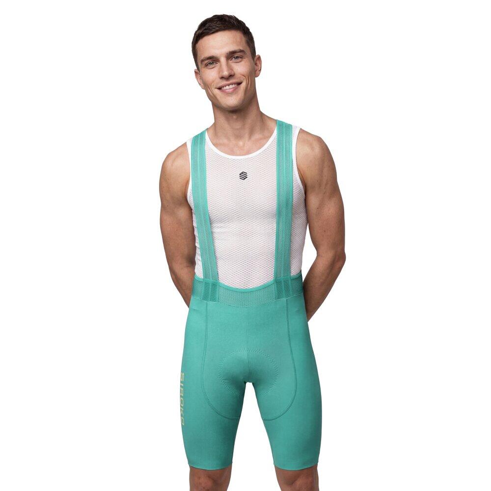 Men 's cycling bib shorts BX Neon Riders Green Green