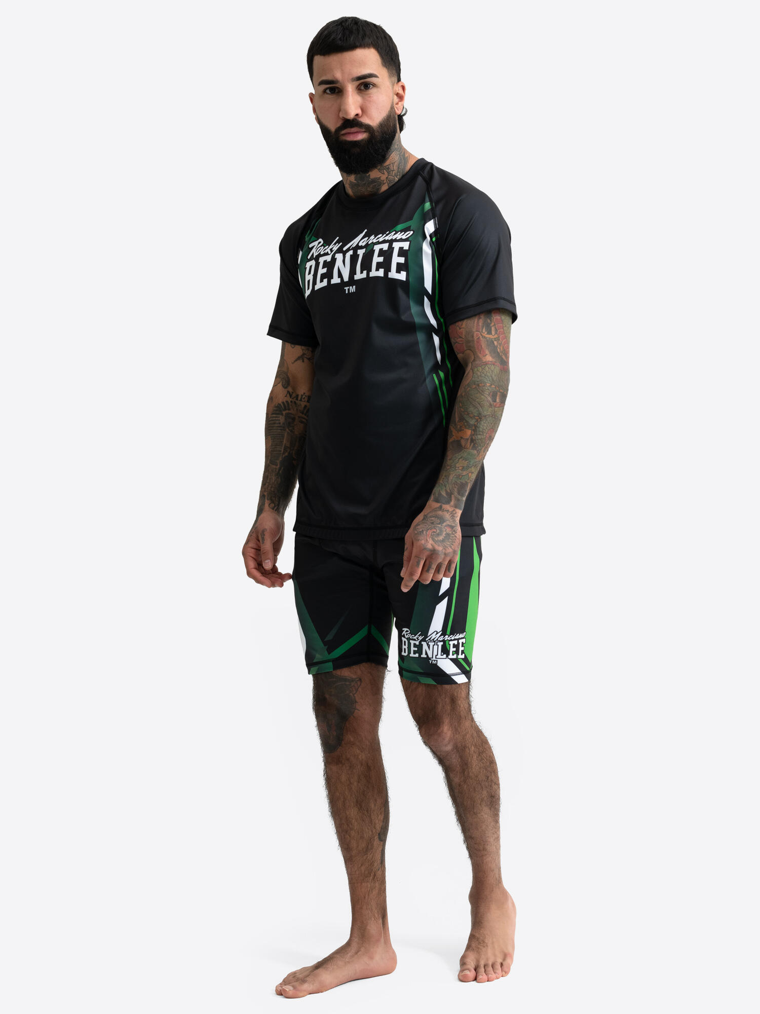 BENLEE Herren Rashguard short sleeve schmale Passform SKOMER 3/6