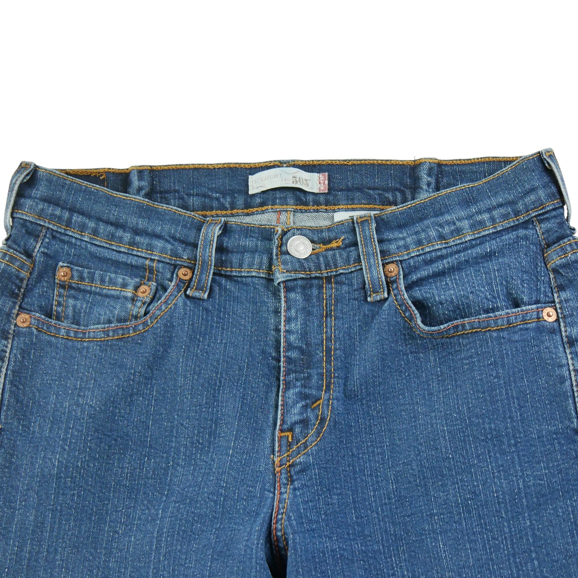 Seconde vie - Jean Femme Levis 503 Straight Leg Bleu - Excellent 3/7