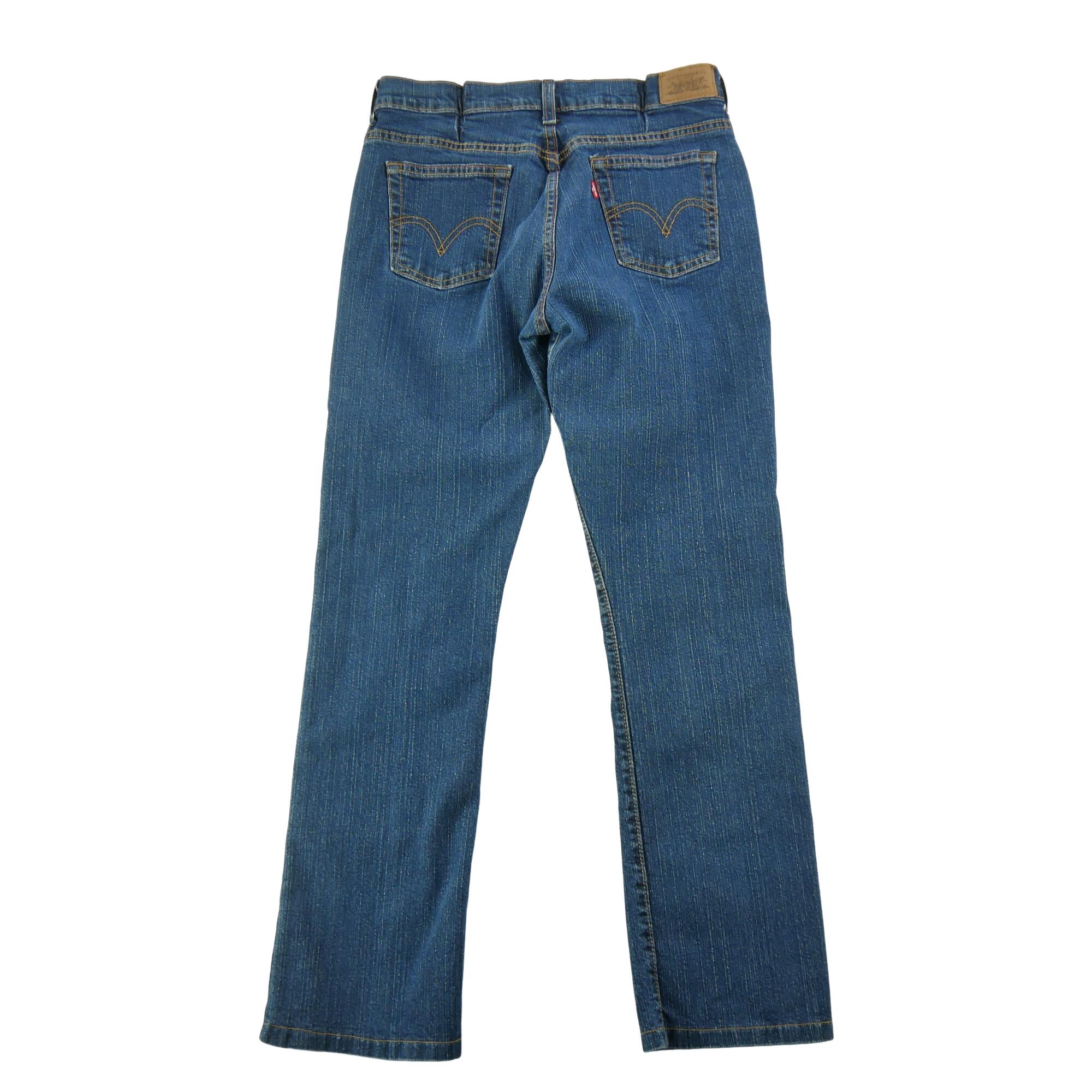 Seconde vie - Jean Femme Levis 503 Straight Leg Bleu - Excellent 2/7
