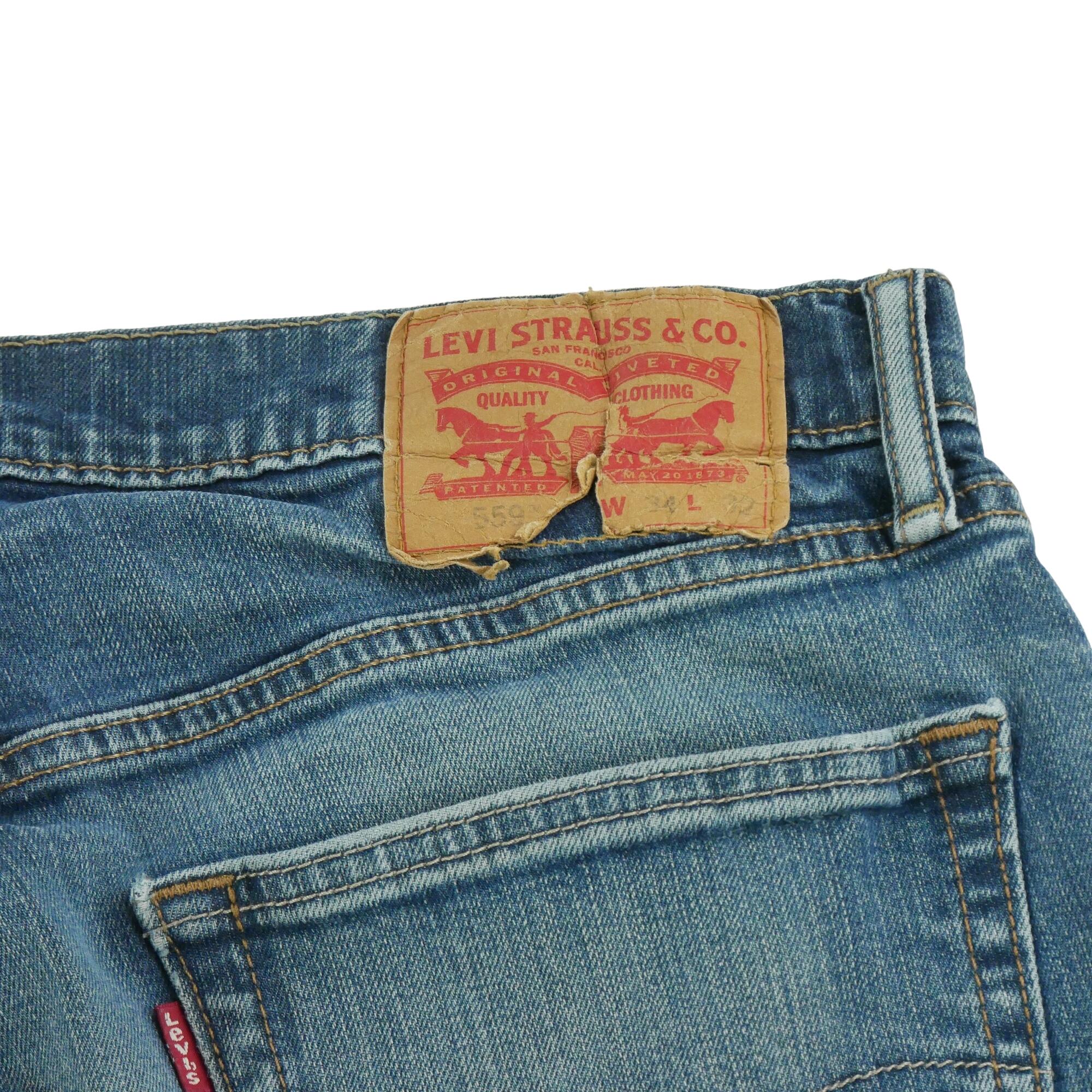 Seconde vie - Jean Homme Levis 550 Bleu - Très bon état 7/7