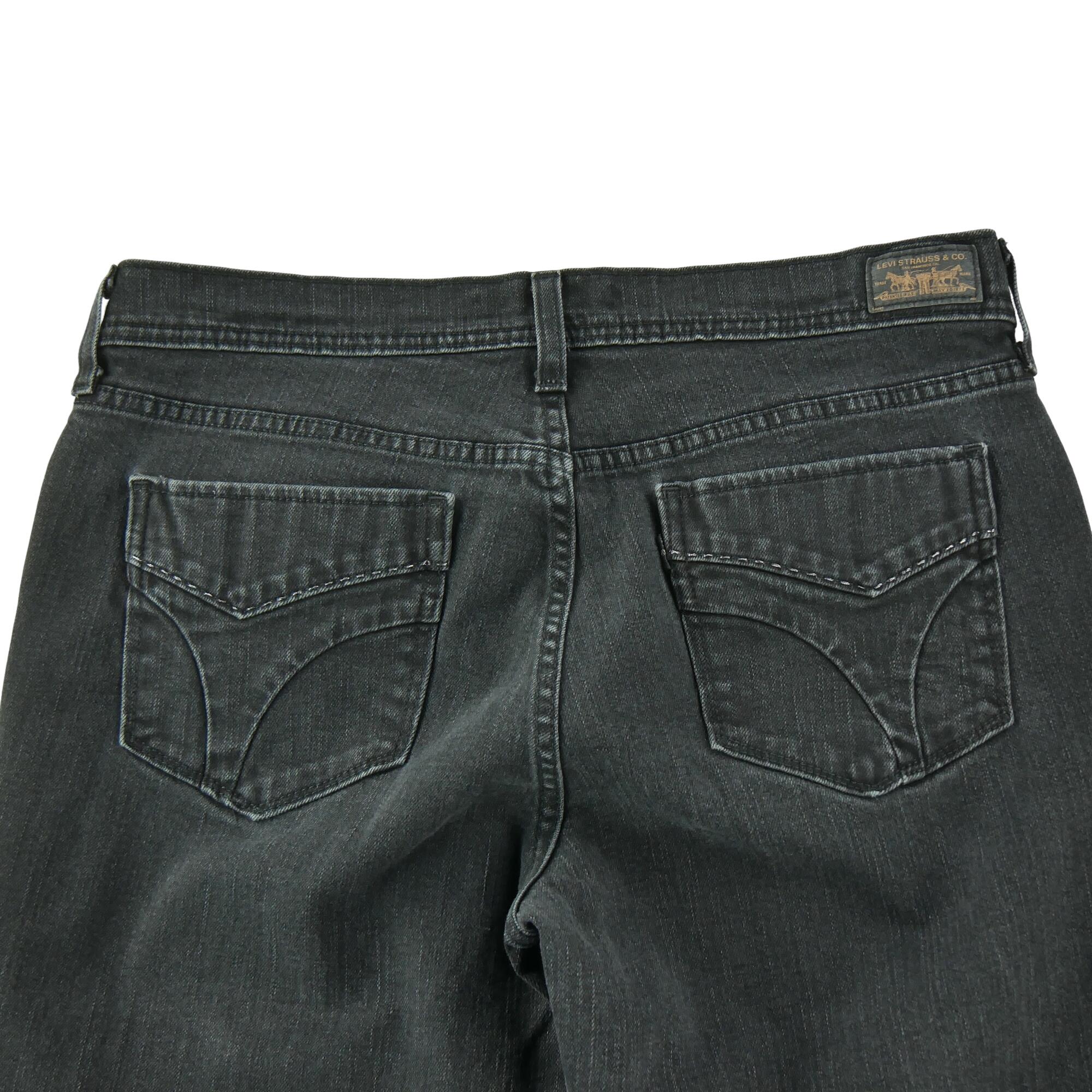 Seconde vie - Jean Femme Levis 505 Straight Leg Noir - Excellent 4/7