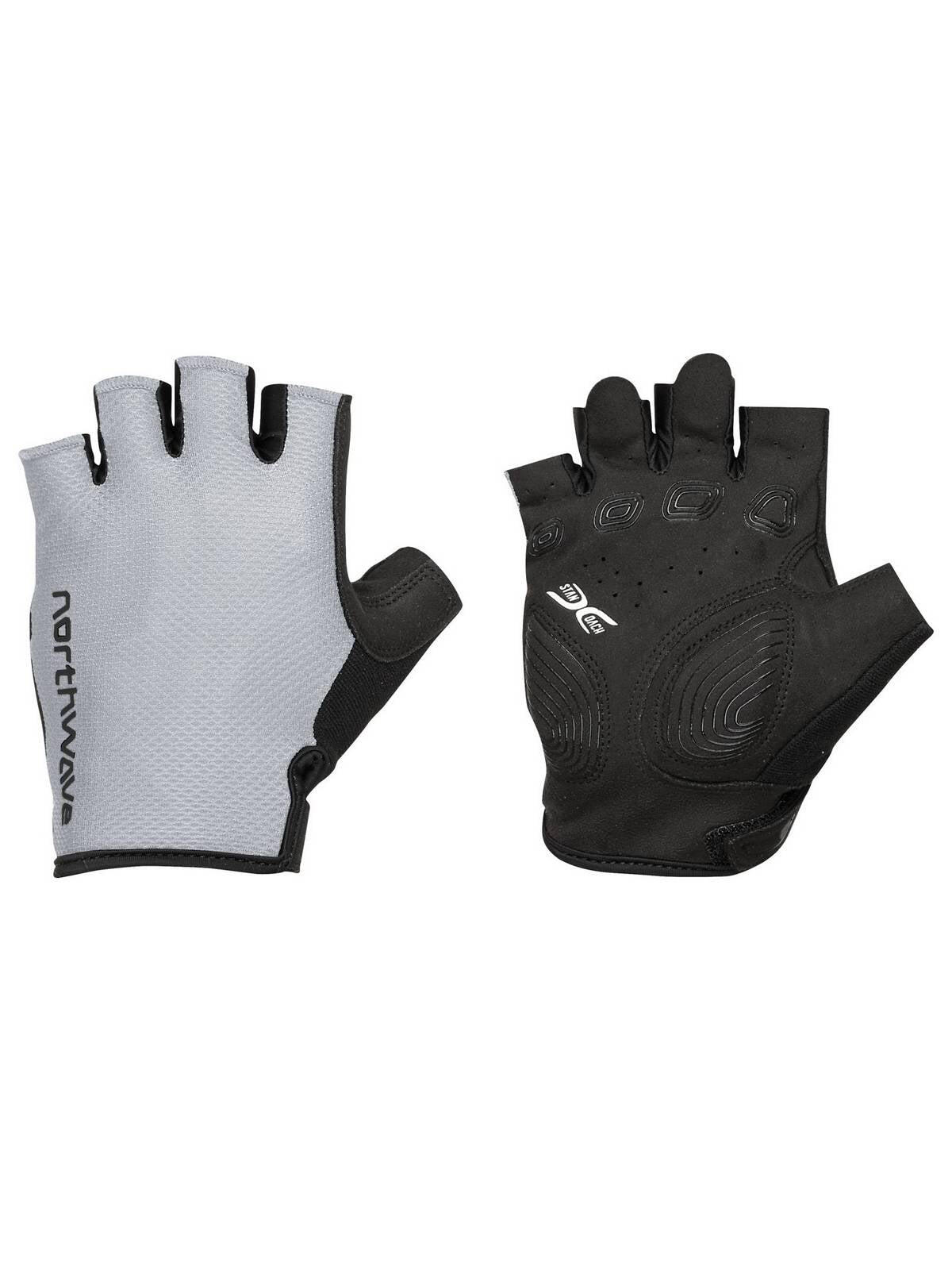 Manusi ciclism Northwave Active Max - gri deschis | degete scurte