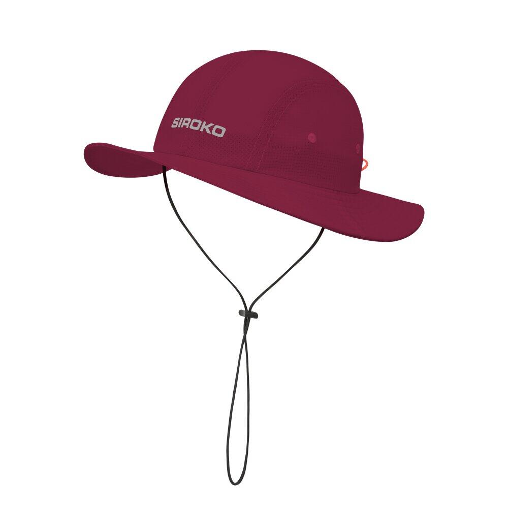 Turystyczny kapelusz przeciwsłoneczny Trekking Siroko Tatra Maroon