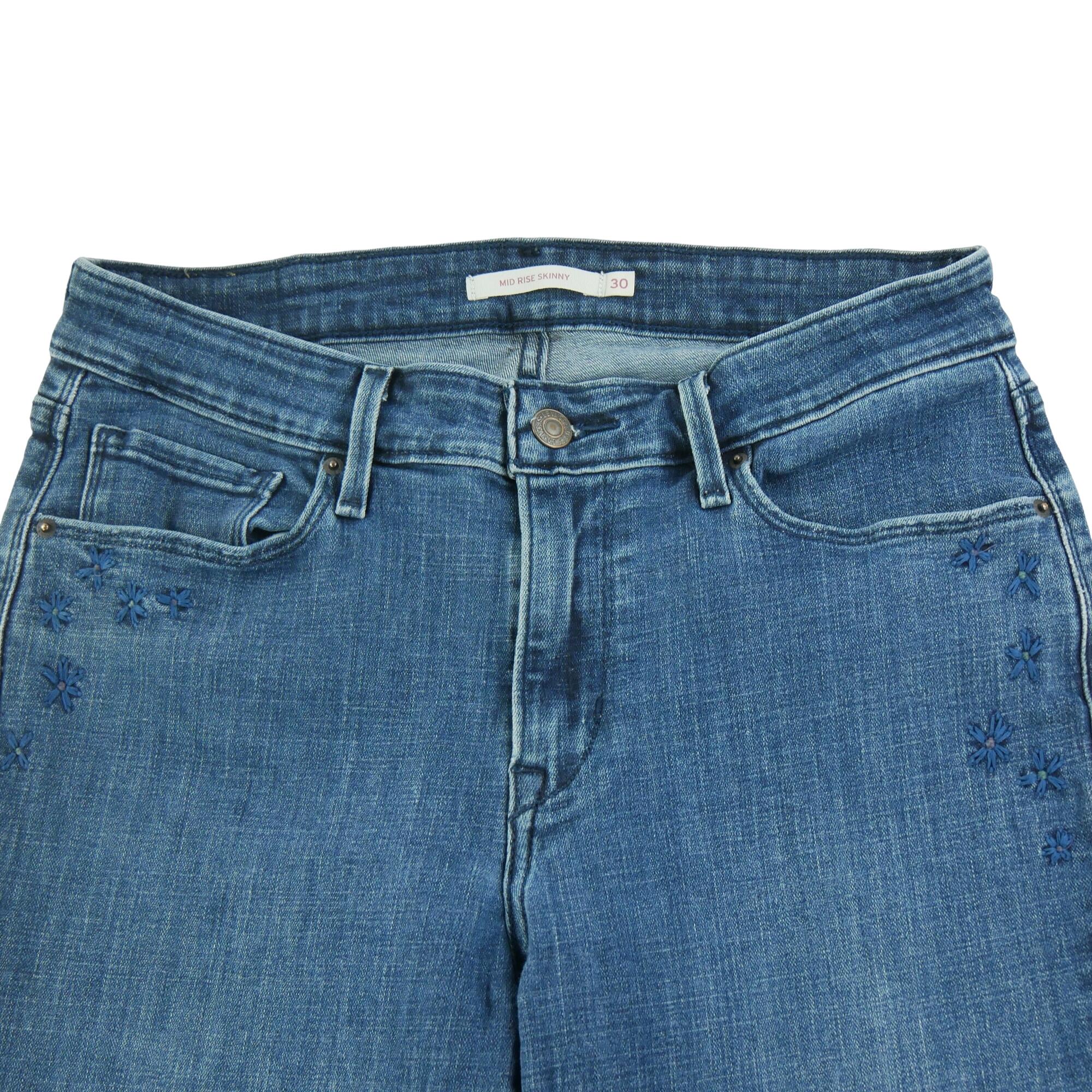 Seconde vie - Jean Femme Levis Mid Rise Skinny Bleu - Excellent 3/7