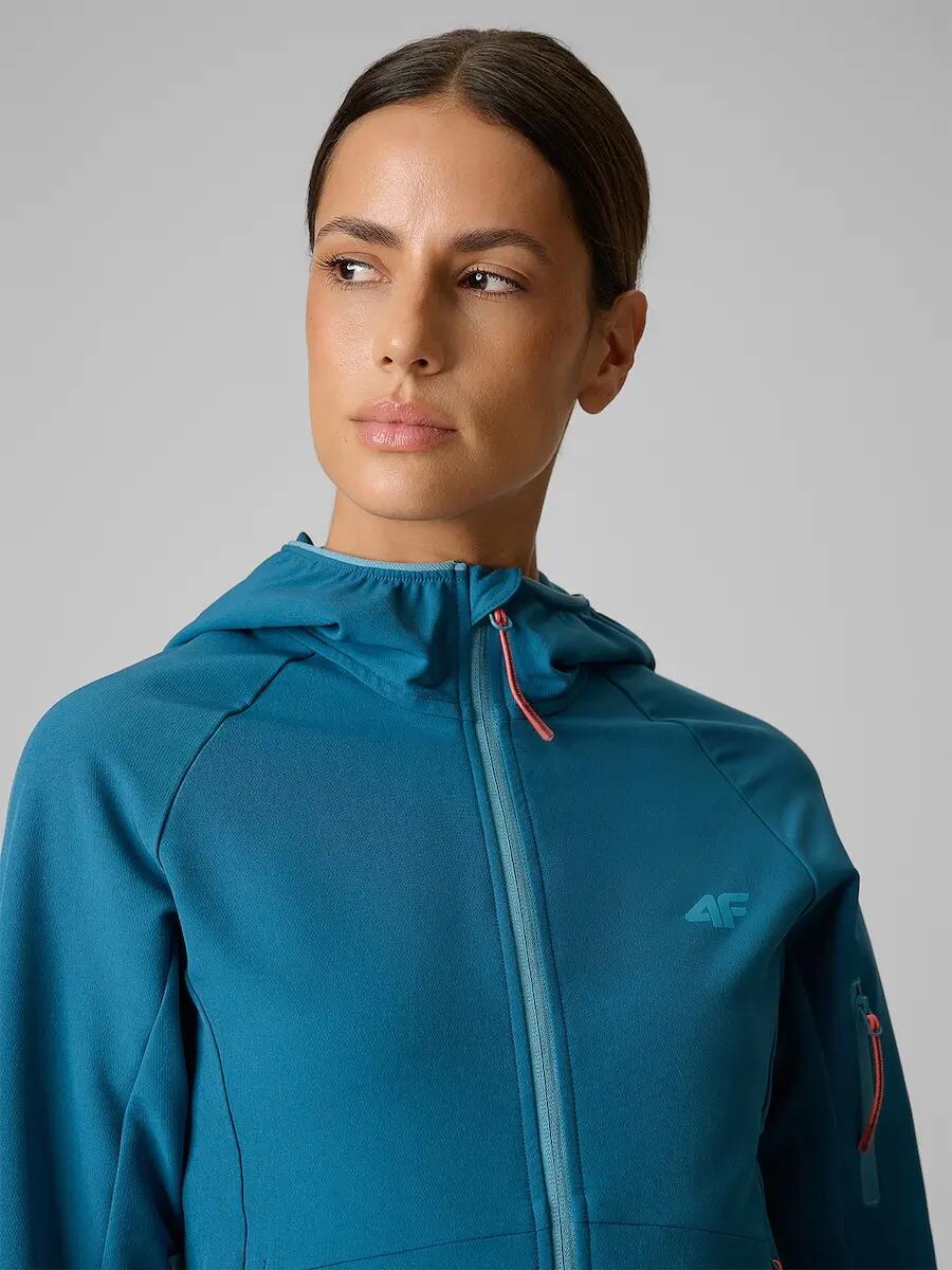 Kurtka softshell wiatroodporna damska 4F 4FRSS26TSOFF645 5/7