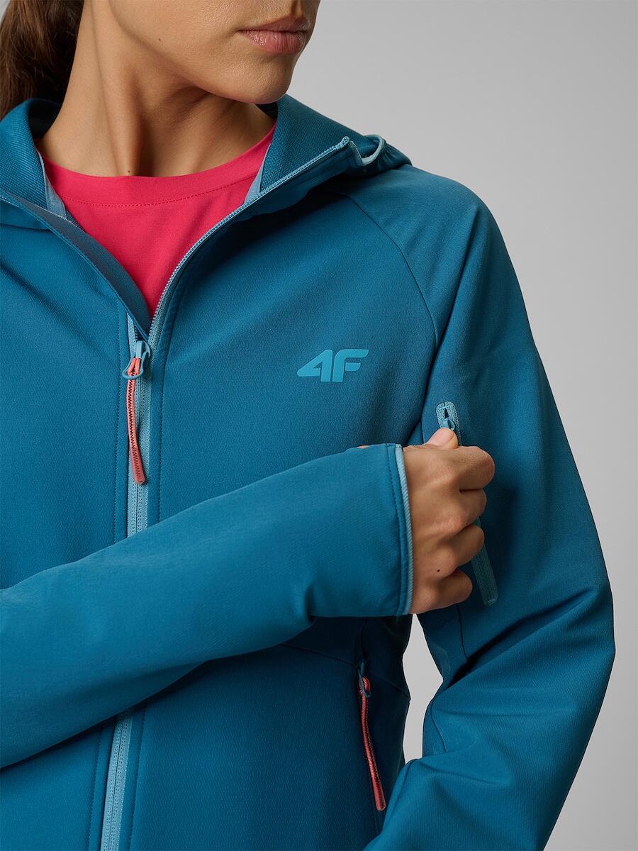 Kurtka softshell wiatroodporna damska 4F 4FRSS26TSOFF645 6/7