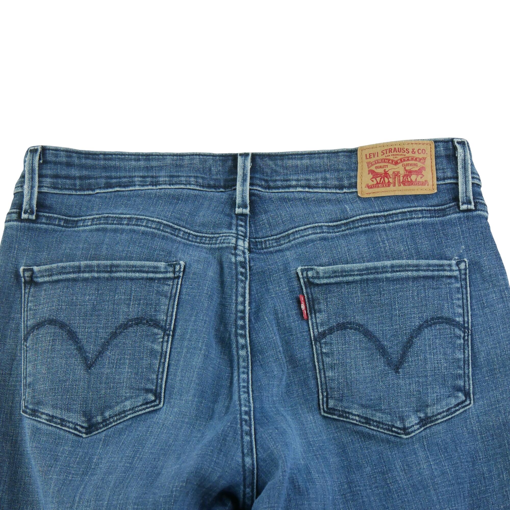 Seconde vie - Jean Femme Levis Mid Rise Skinny Bleu - Excellent 4/7