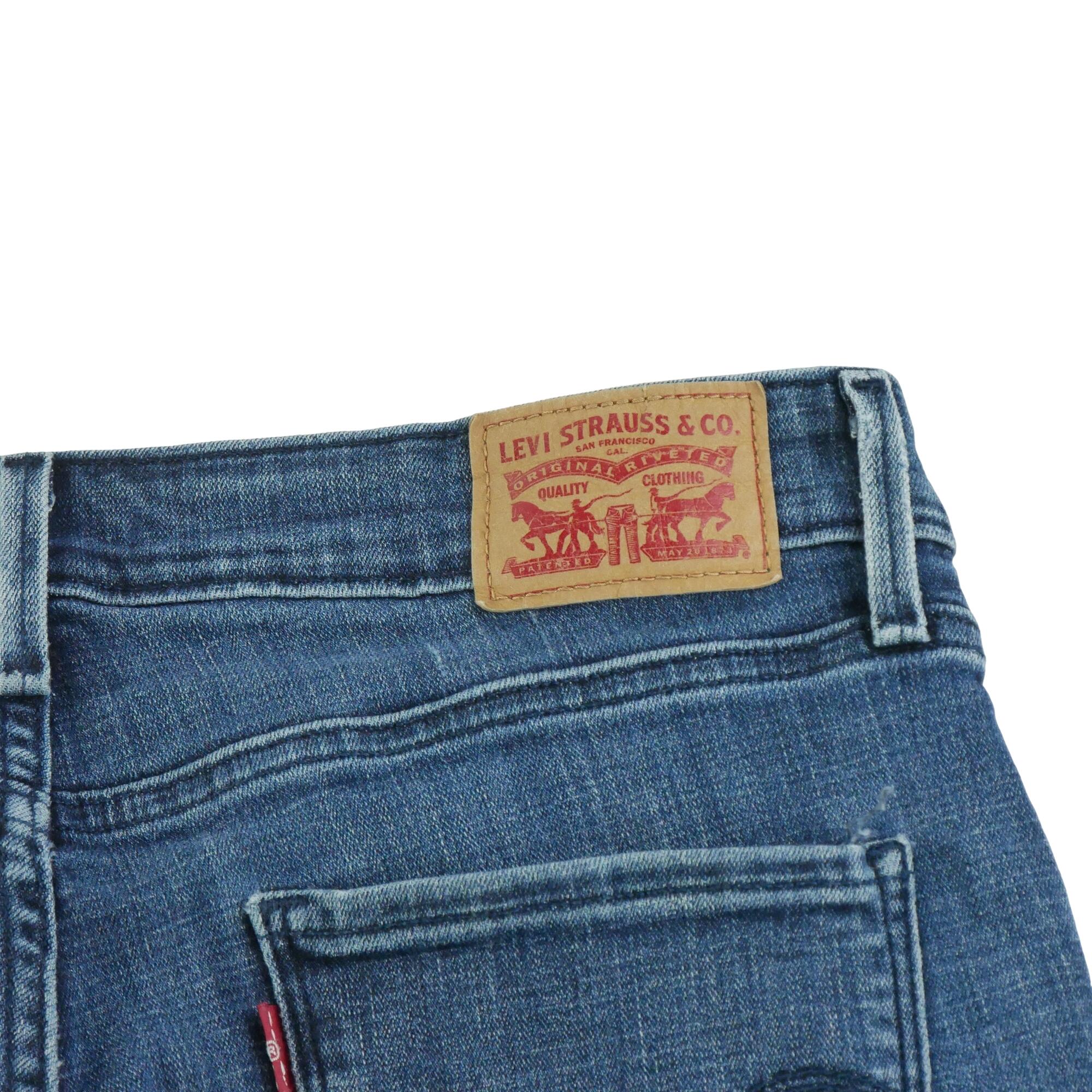 Seconde vie - Jean Femme Levis Mid Rise Skinny Bleu - Excellent 6/7