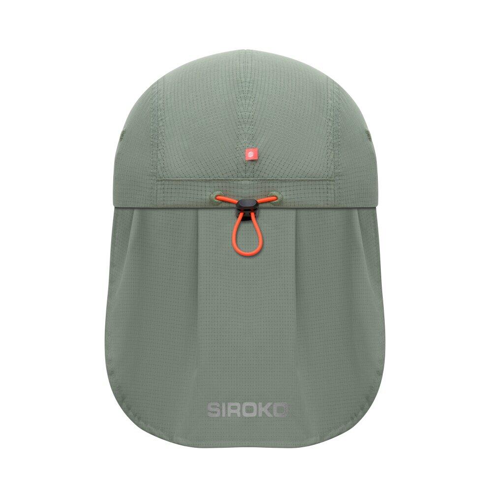Casquette trail running anti-UV Randonnée Homme et Femme Toubkal Green Vert 4/7