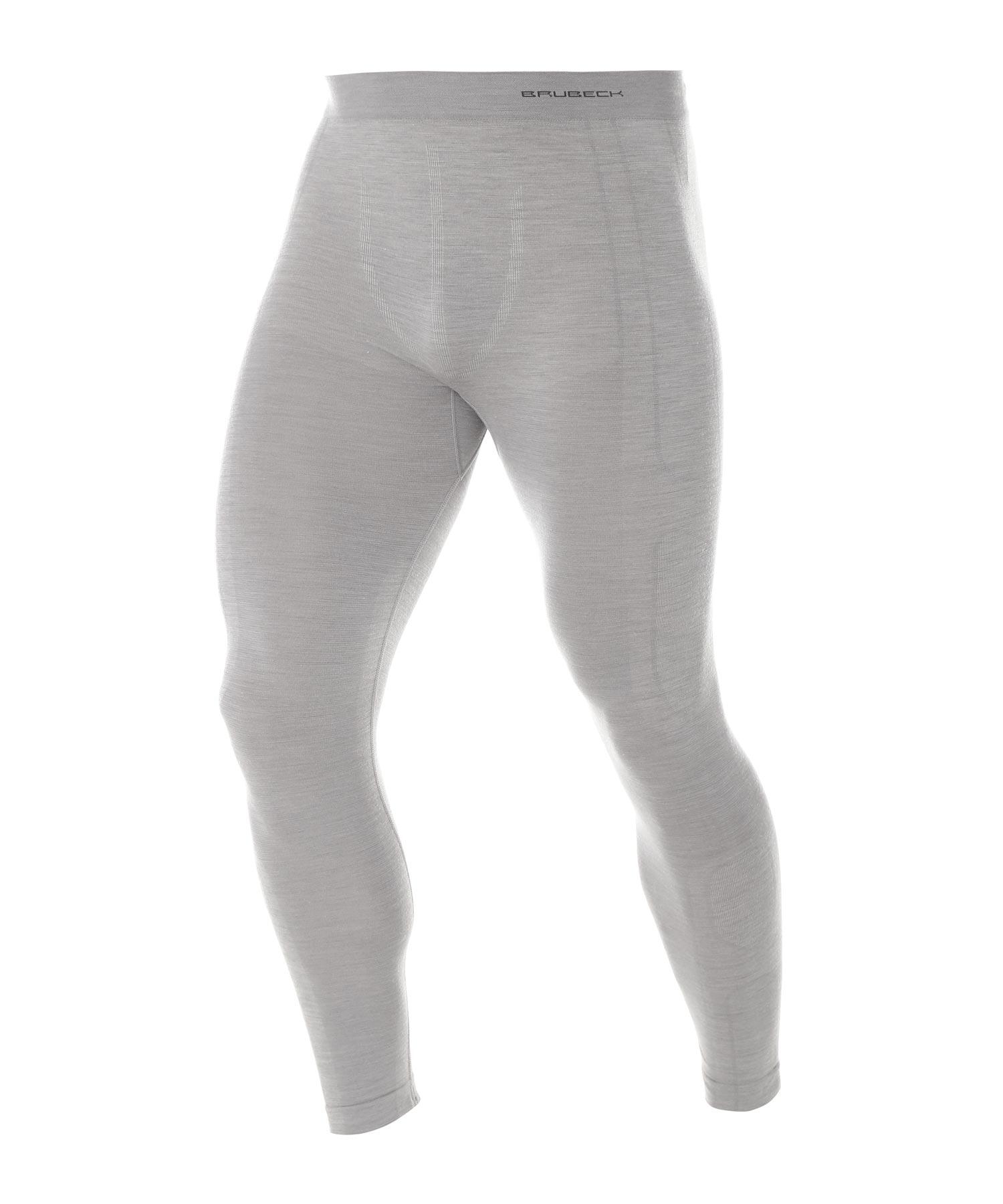 Leginsy męskie z wełny merino Brubeck COMFORT WOOL 3/4