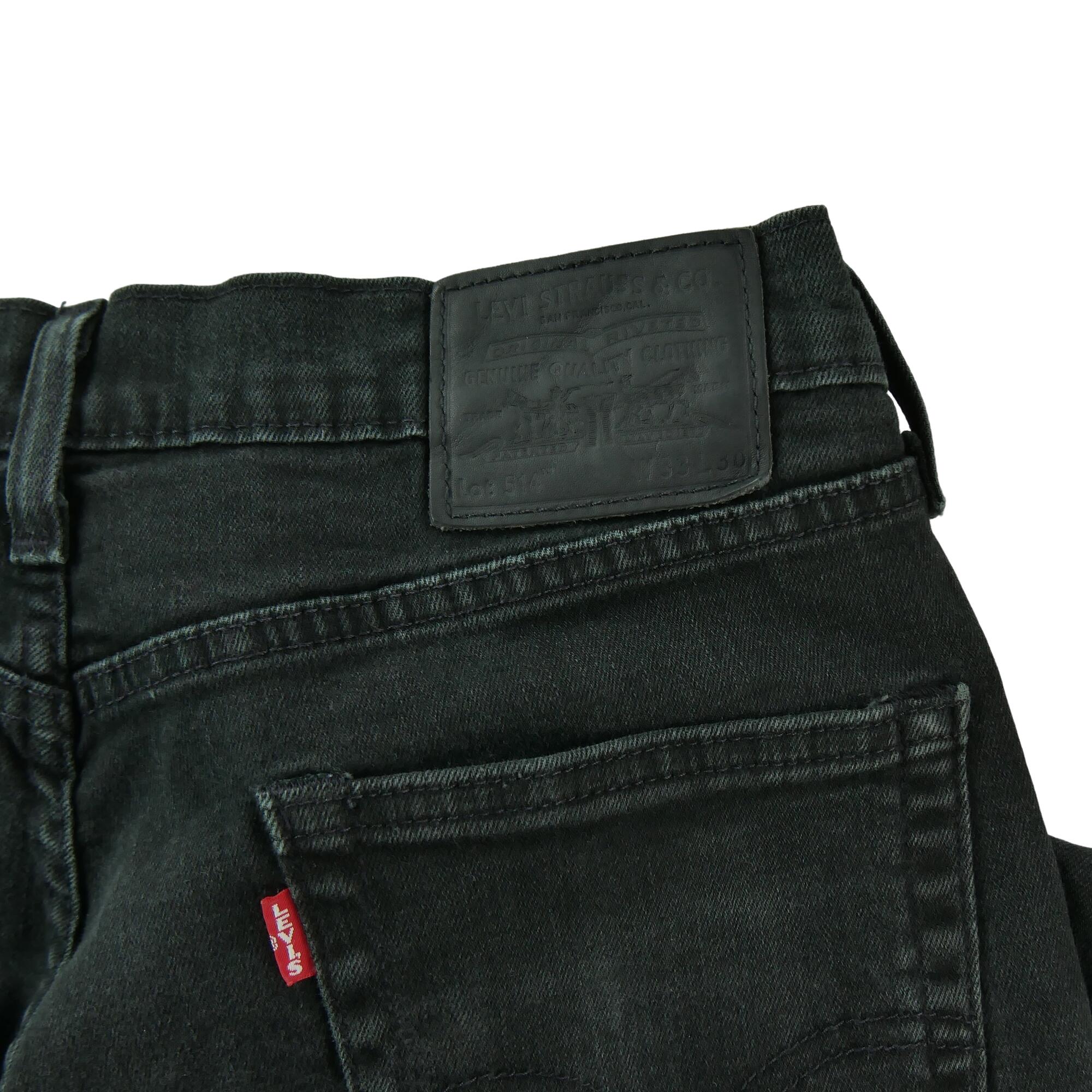 Seconde vie - Jean Homme Levis 514 Straight Fit Noir - Excellent 5/7