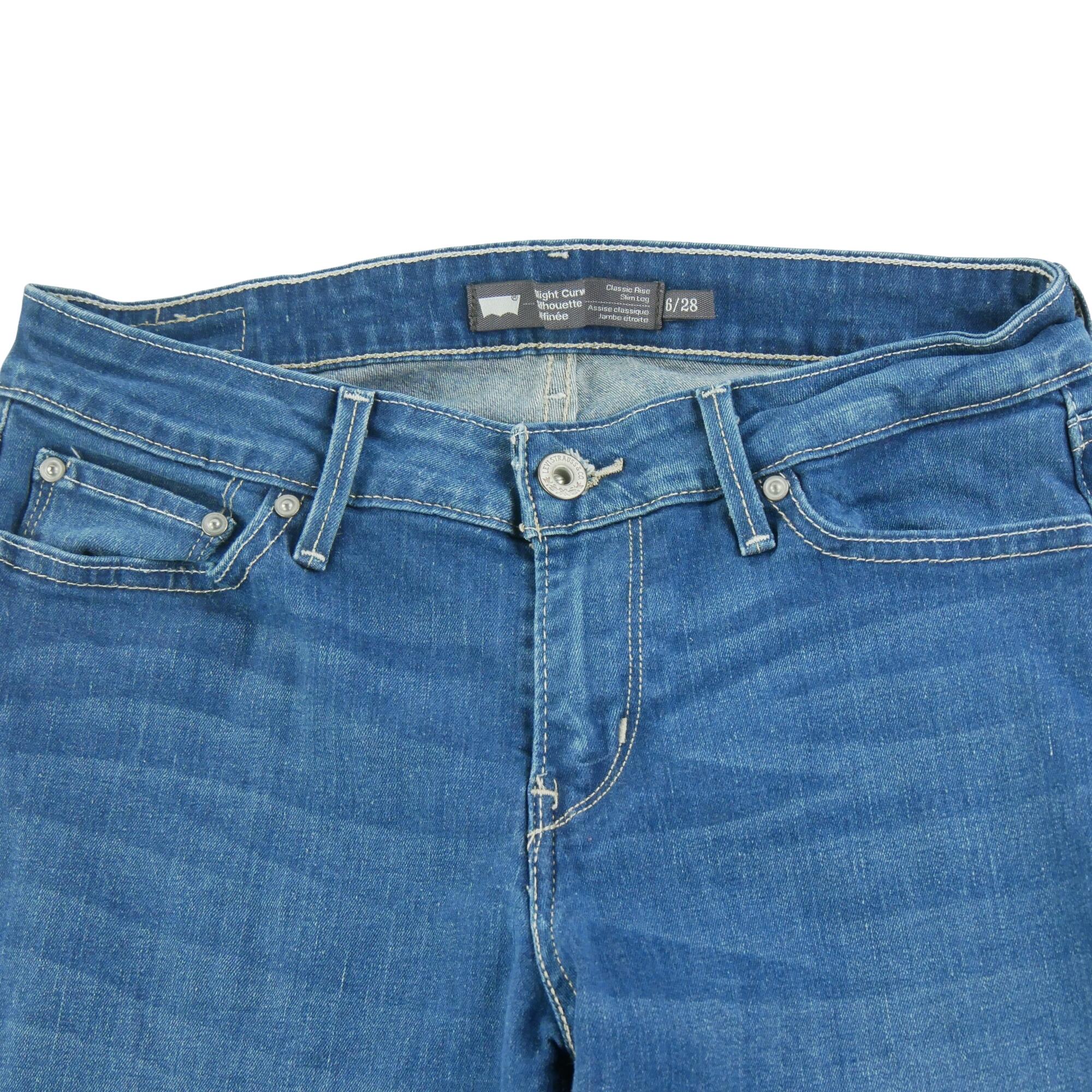 Seconde vie - Jean Femme Levis Slight Curve Bleu - Excellent 3/7