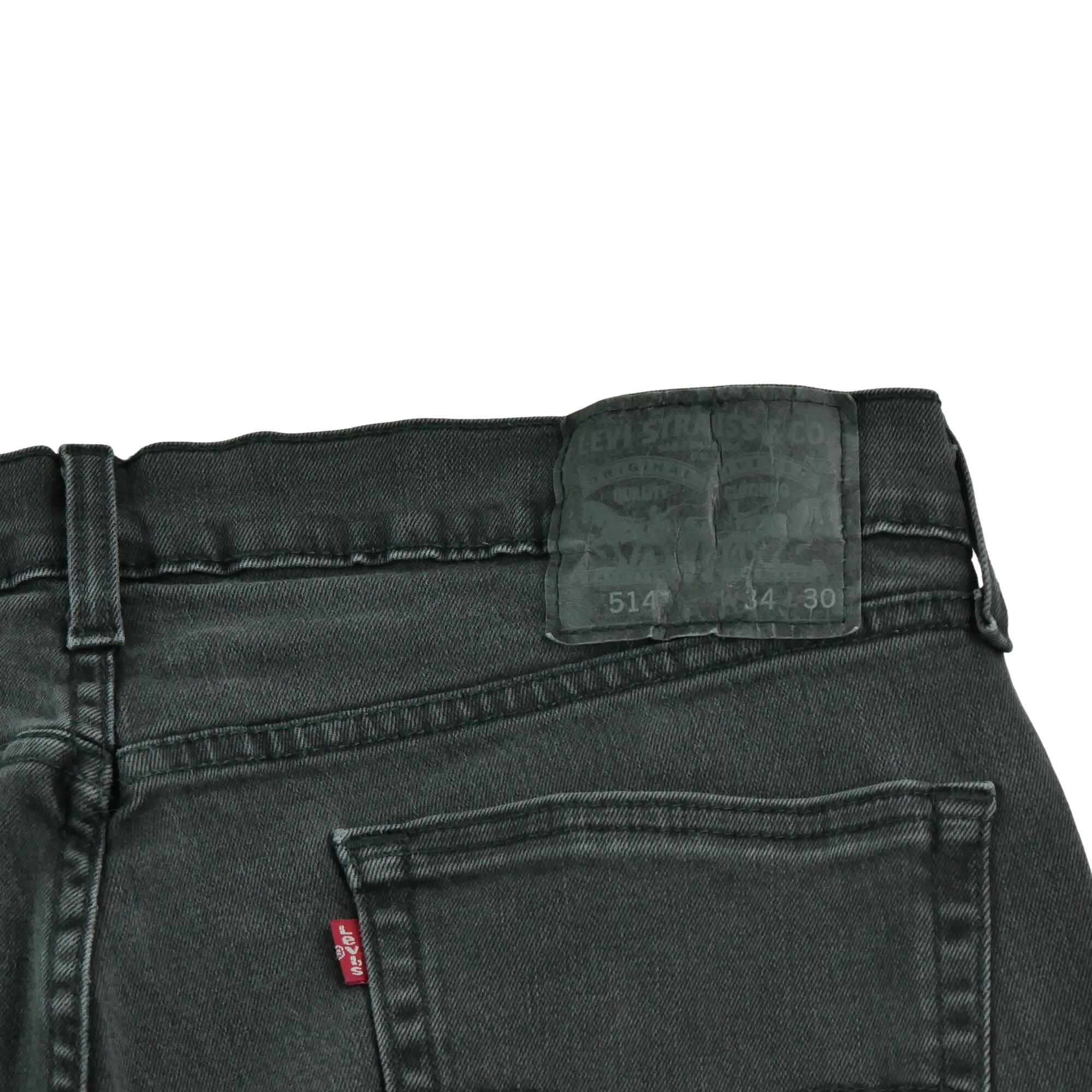 Seconde vie - Jean Homme Levis 514 Straight Fit Noir - Excellent 7/7