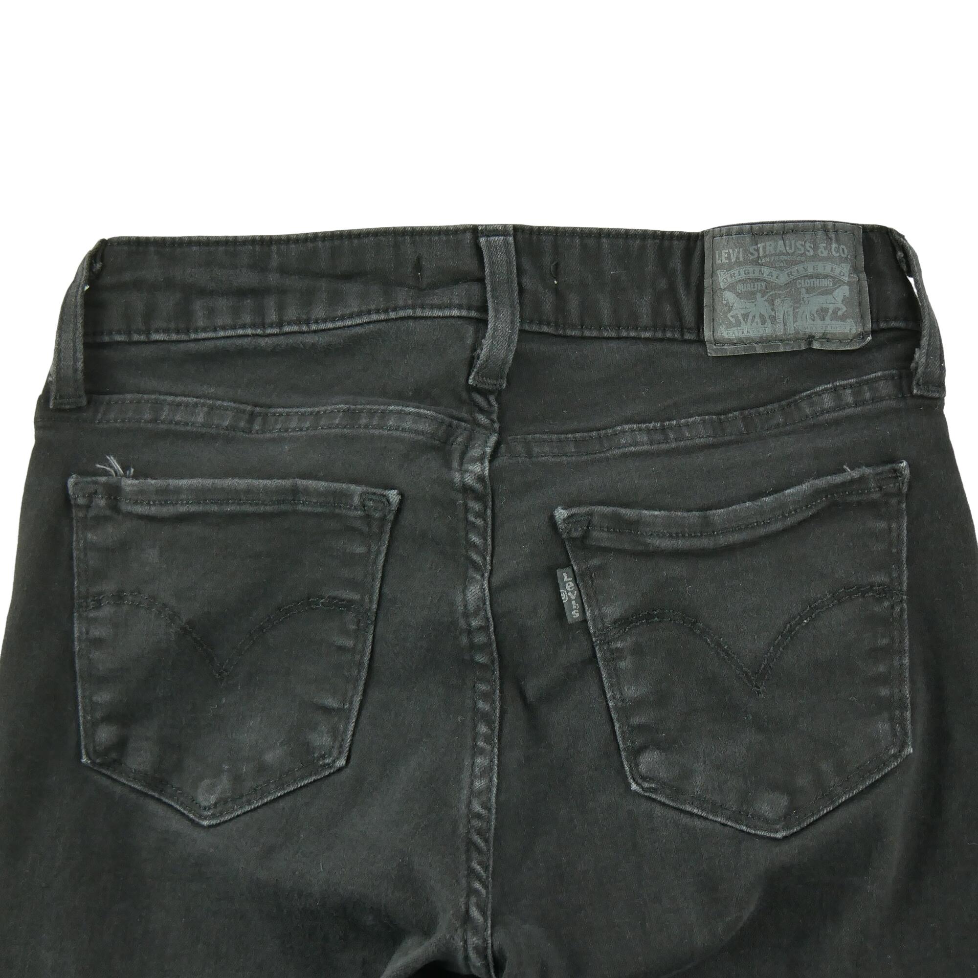 Seconde vie - Jean Femme Levis 711 Skinny Noir - Très bon état 4/7