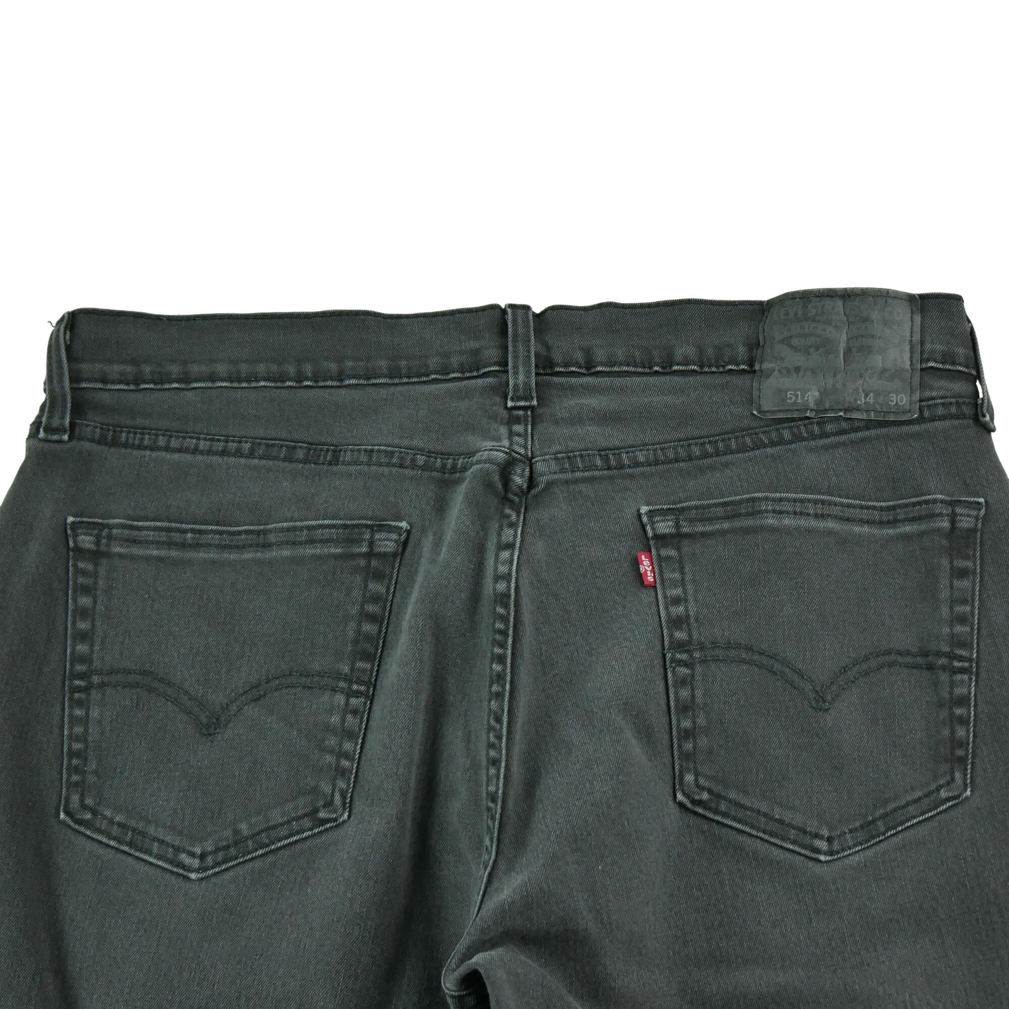 Seconde vie - Jean Homme Levis 514 Straight Fit Noir - Excellent 4/7