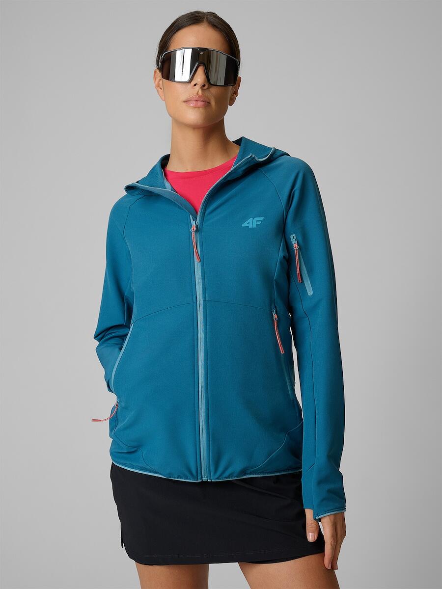 Kurtka softshell wiatroodporna damska 4F 4FRSS26TSOFF645