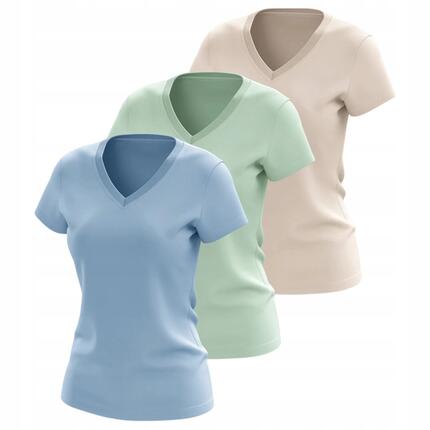 T-shirt damski (ZESTAW KOSZULEK 3 SZT.) 4F 4FWSS25TTSHF3098