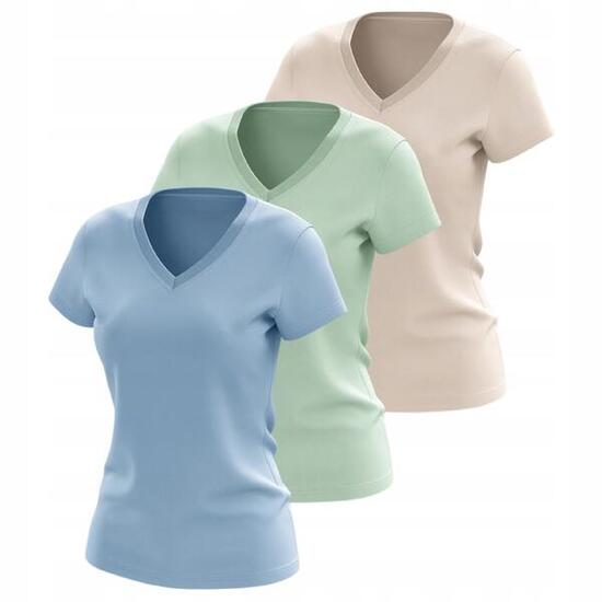 T-shirt damski (ZESTAW KOSZULEK 3 SZT.) 4F 4FWSS25TTSHF3098