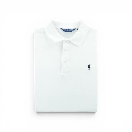 Seconde vie - Polo manches courtes Homme Blanc - Bon état
