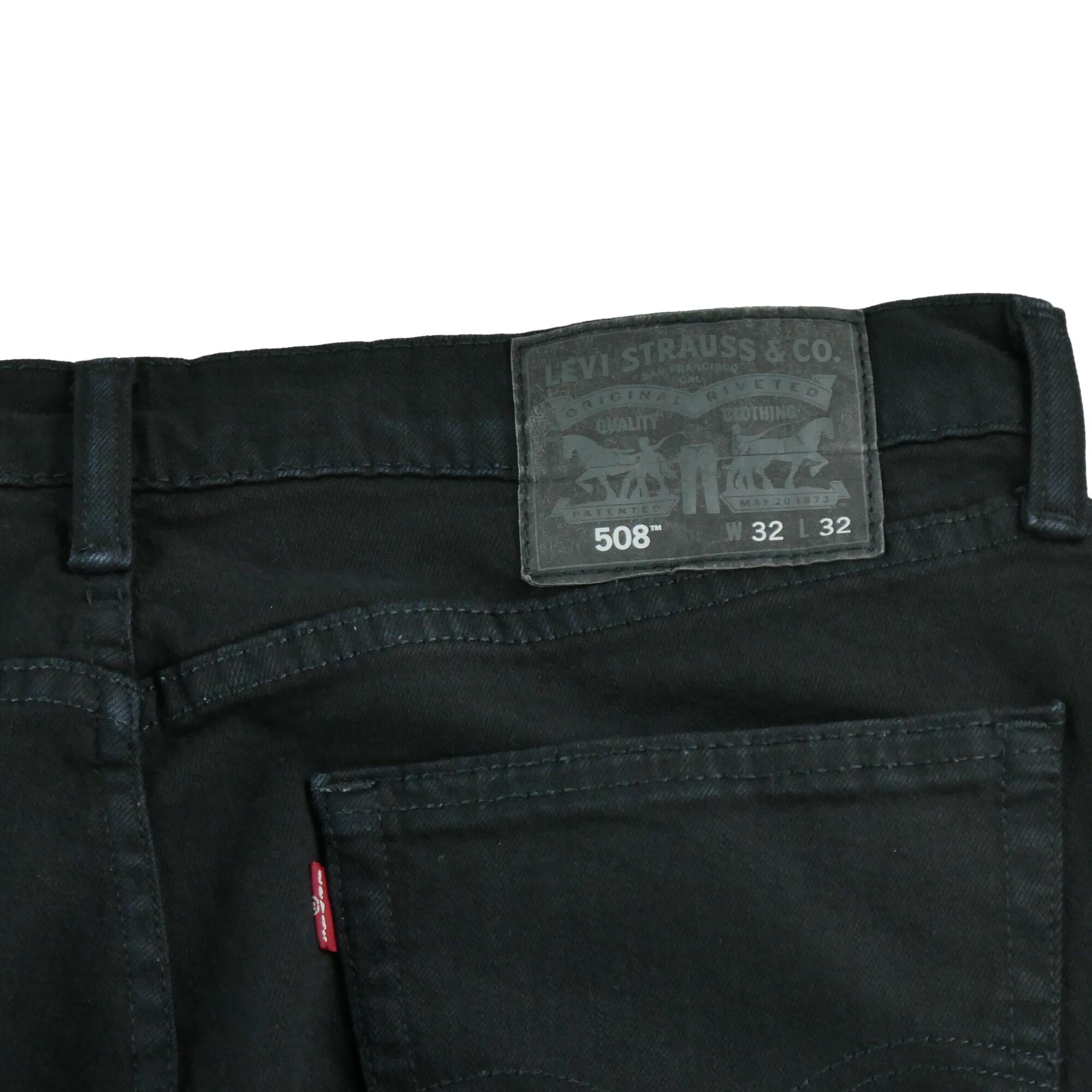 Seconde vie - Jean Homme Levis 508 Regular Taper Noir - Excellent 7/7